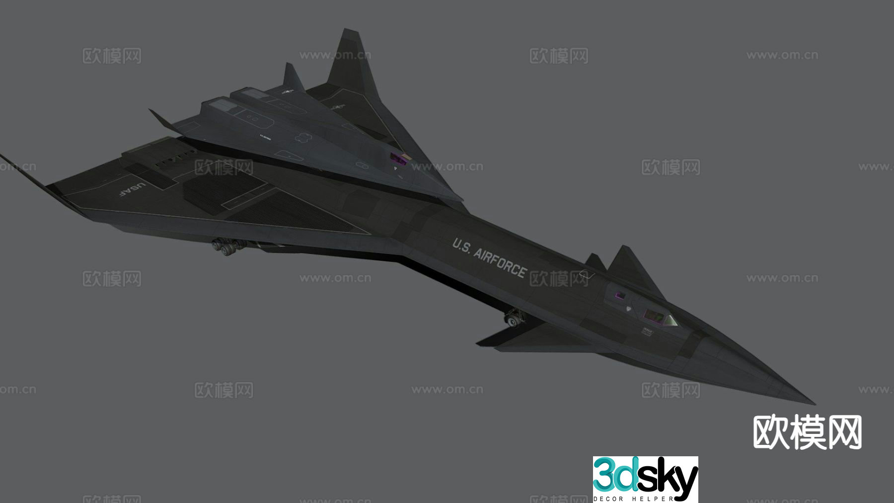 Aircraft Fighter 3D Model
