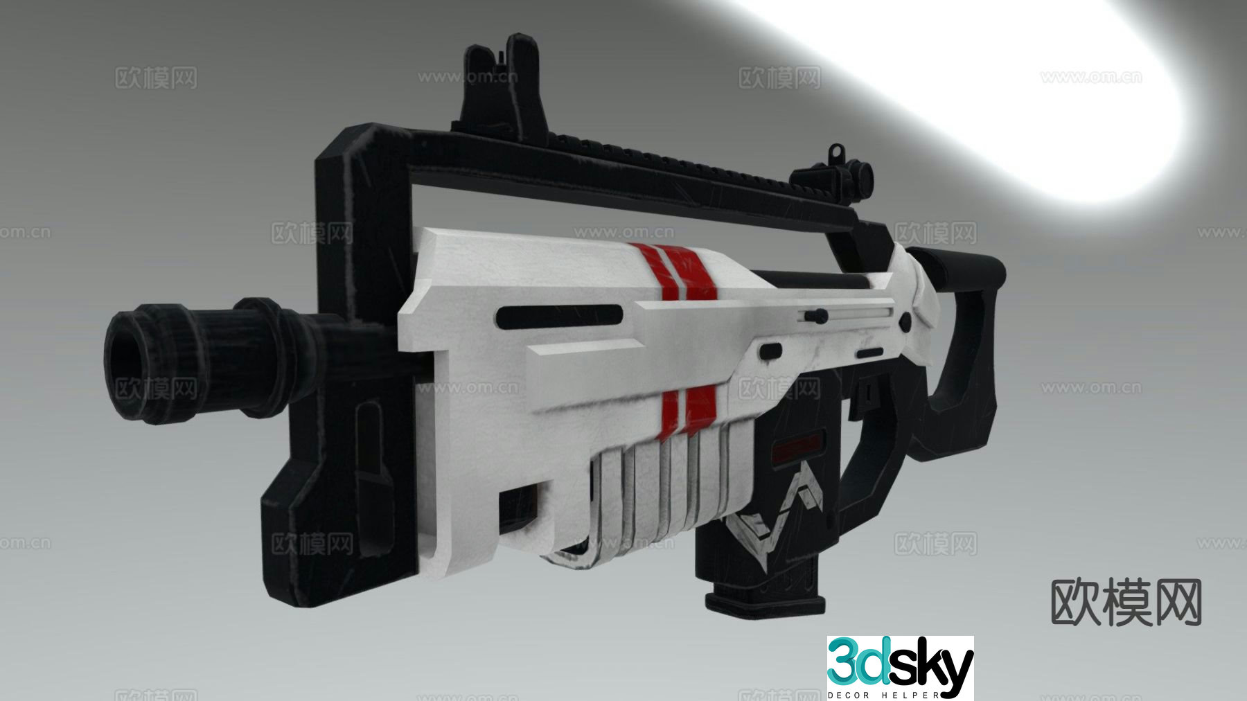 Modern assault rifle 3d model