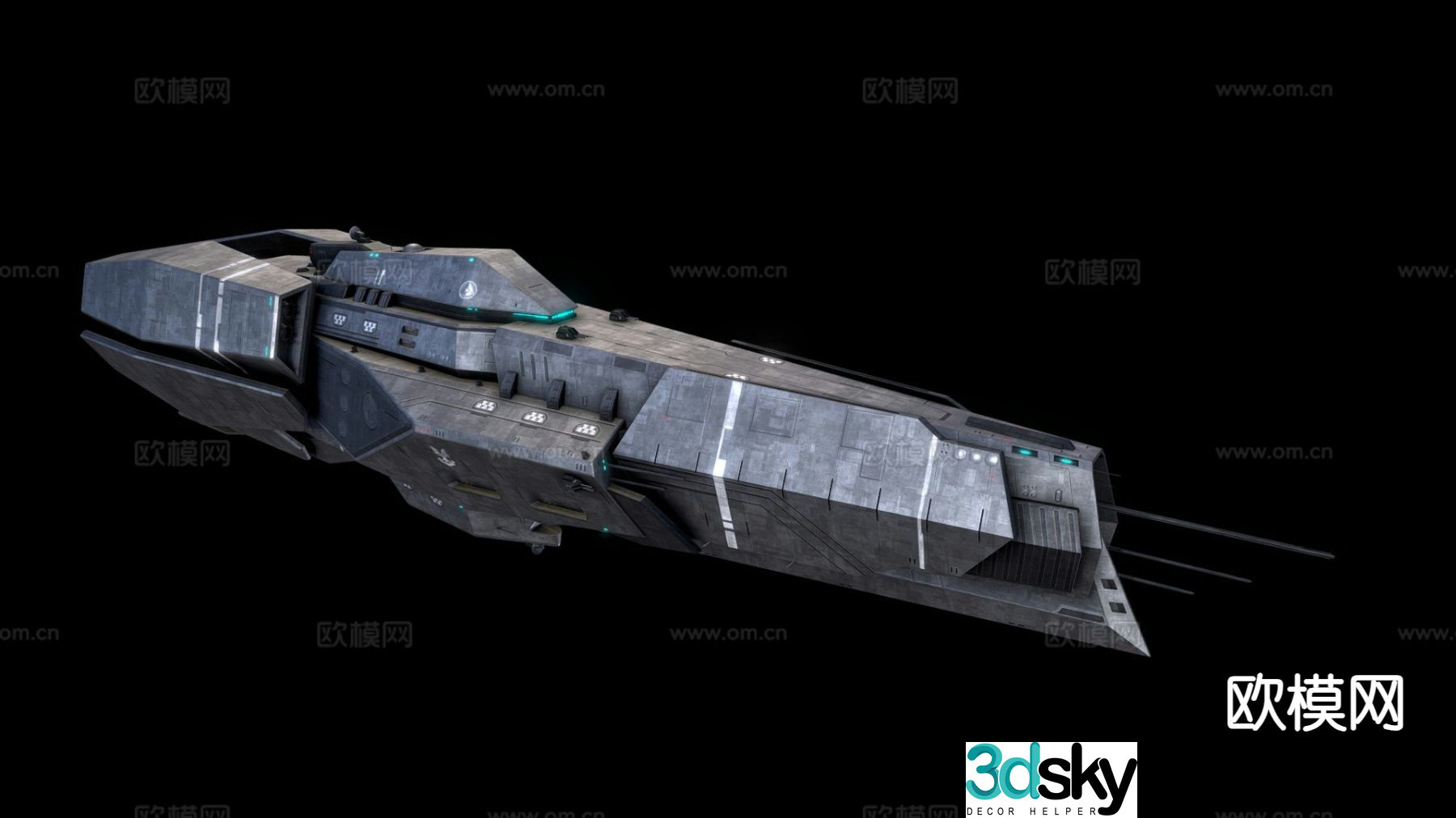 Melee prowler battleship 3d model