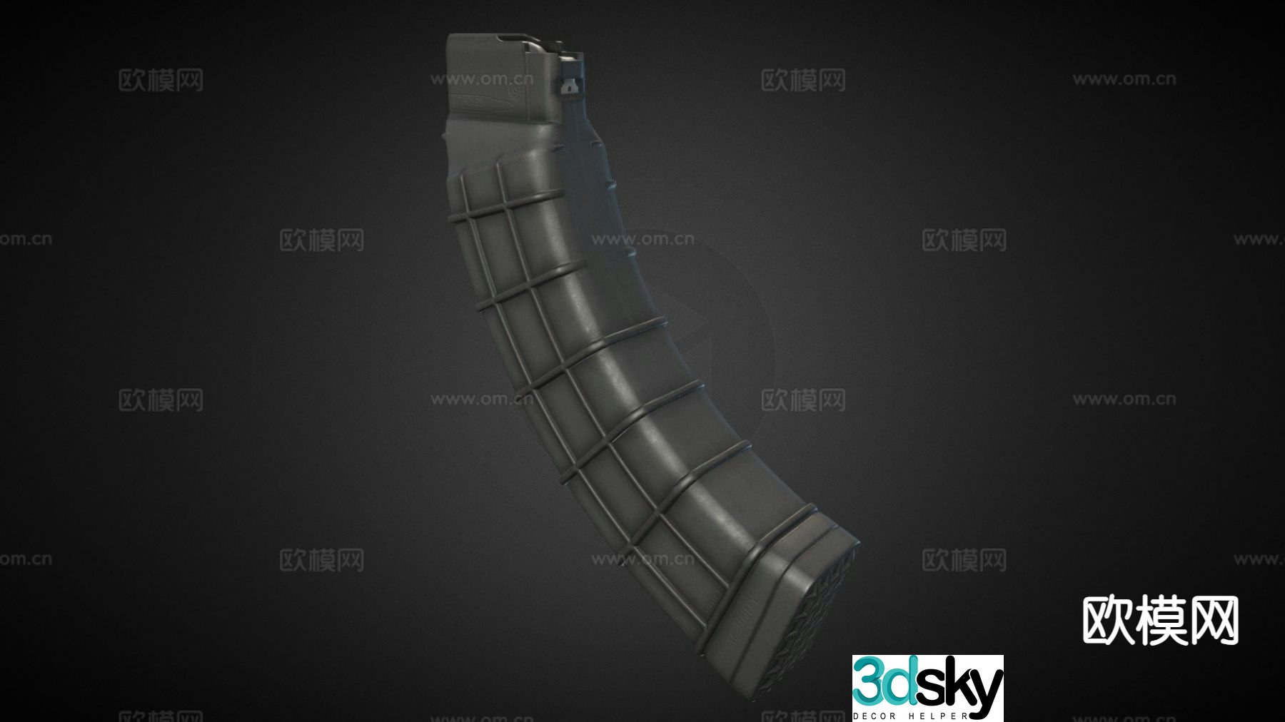 Circle quad AK magazine 3d model