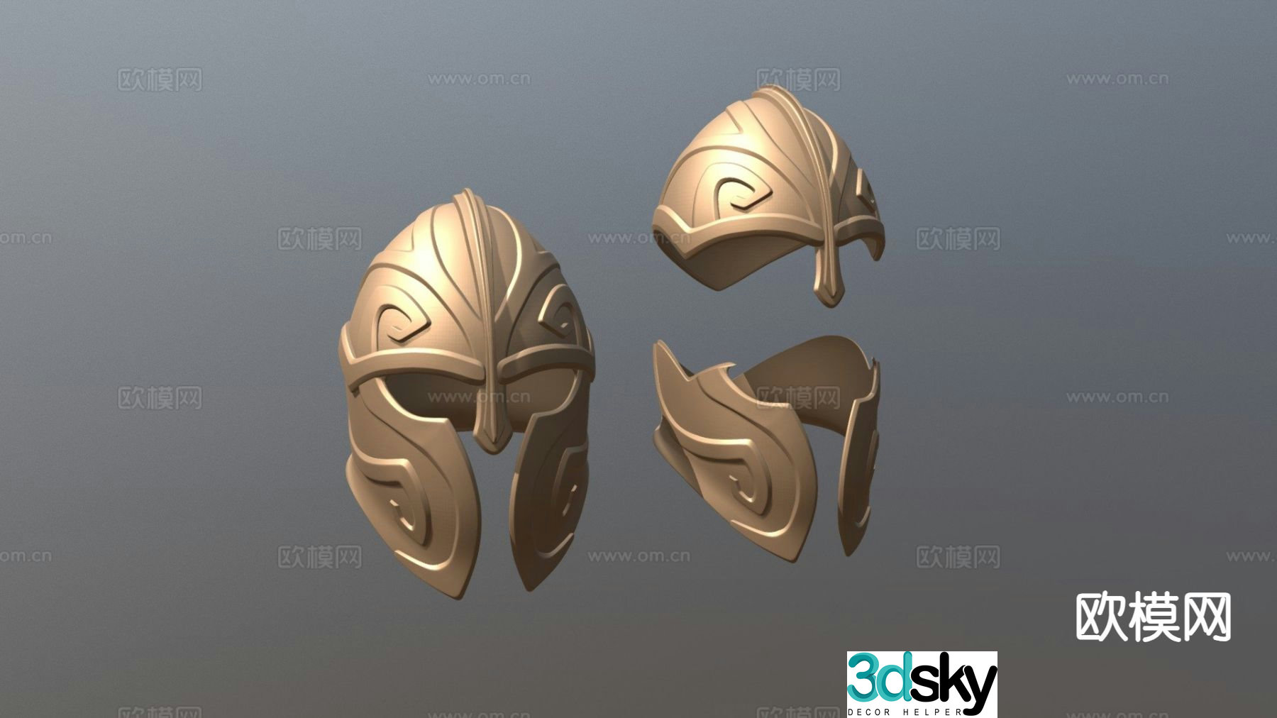 roman helmet 3d model