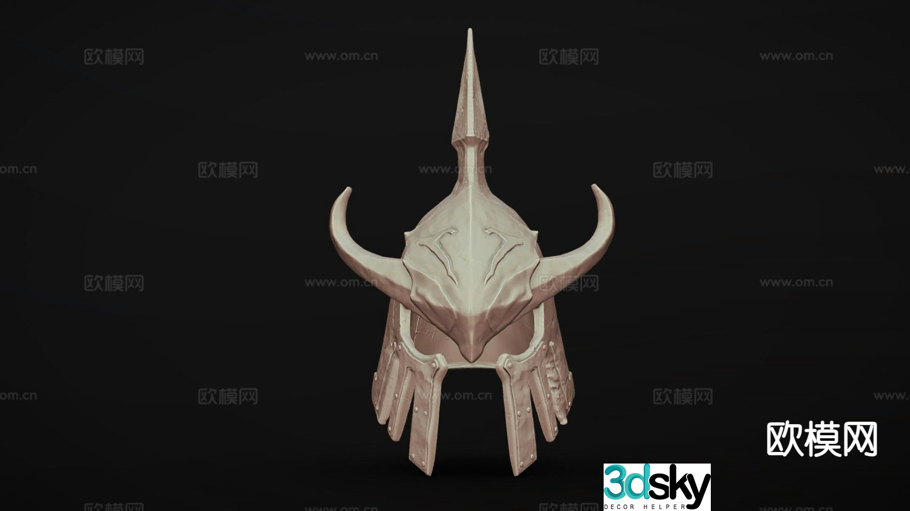 European helmet medieval helmet 3d model