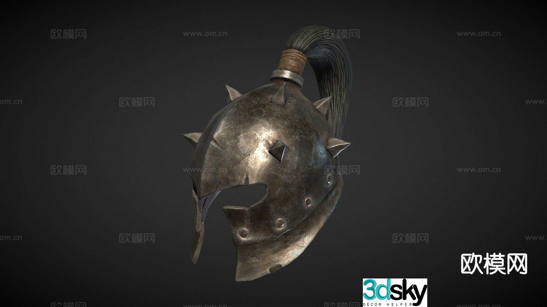 Orc helmet 3d model