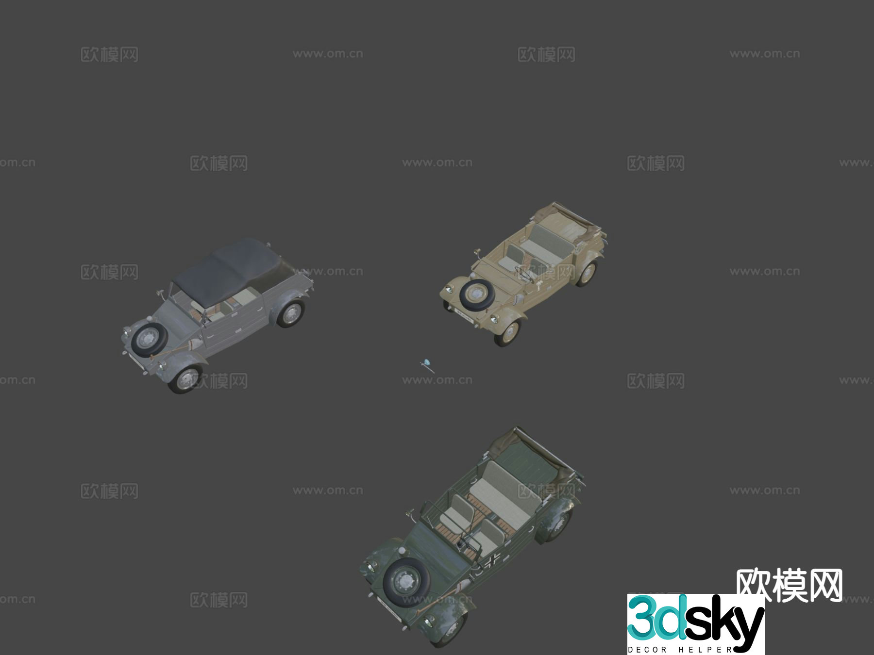 vintage car vintage car retro car 3d model