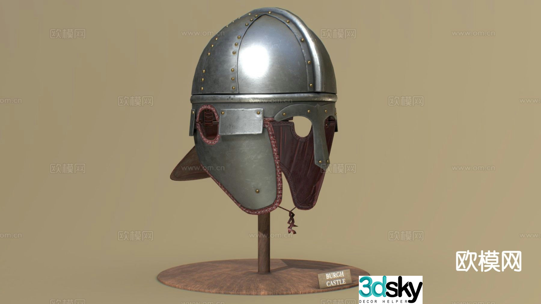 Late roman helmet 3d model