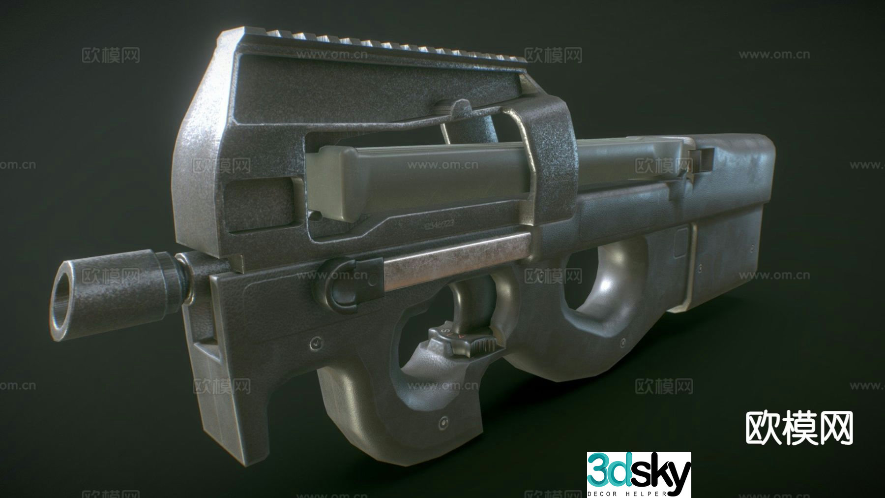 bulldog carbine 3d model