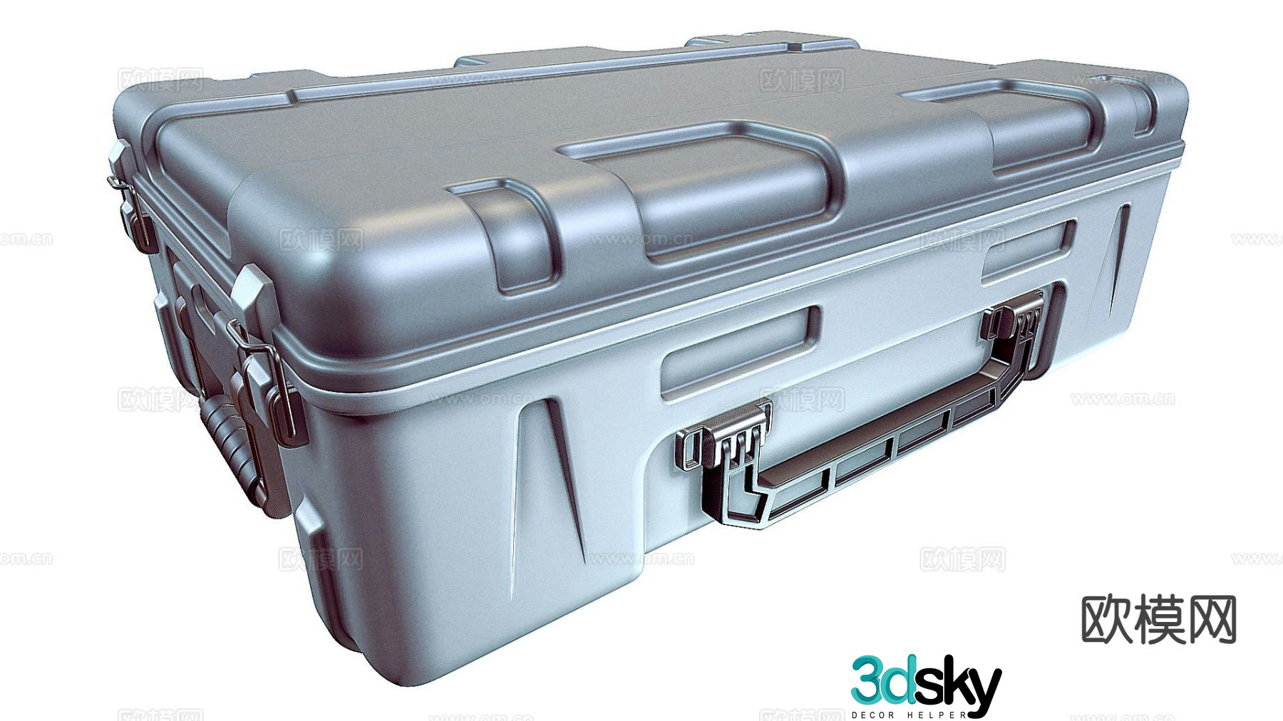 military container toolbox suitcase 3d model