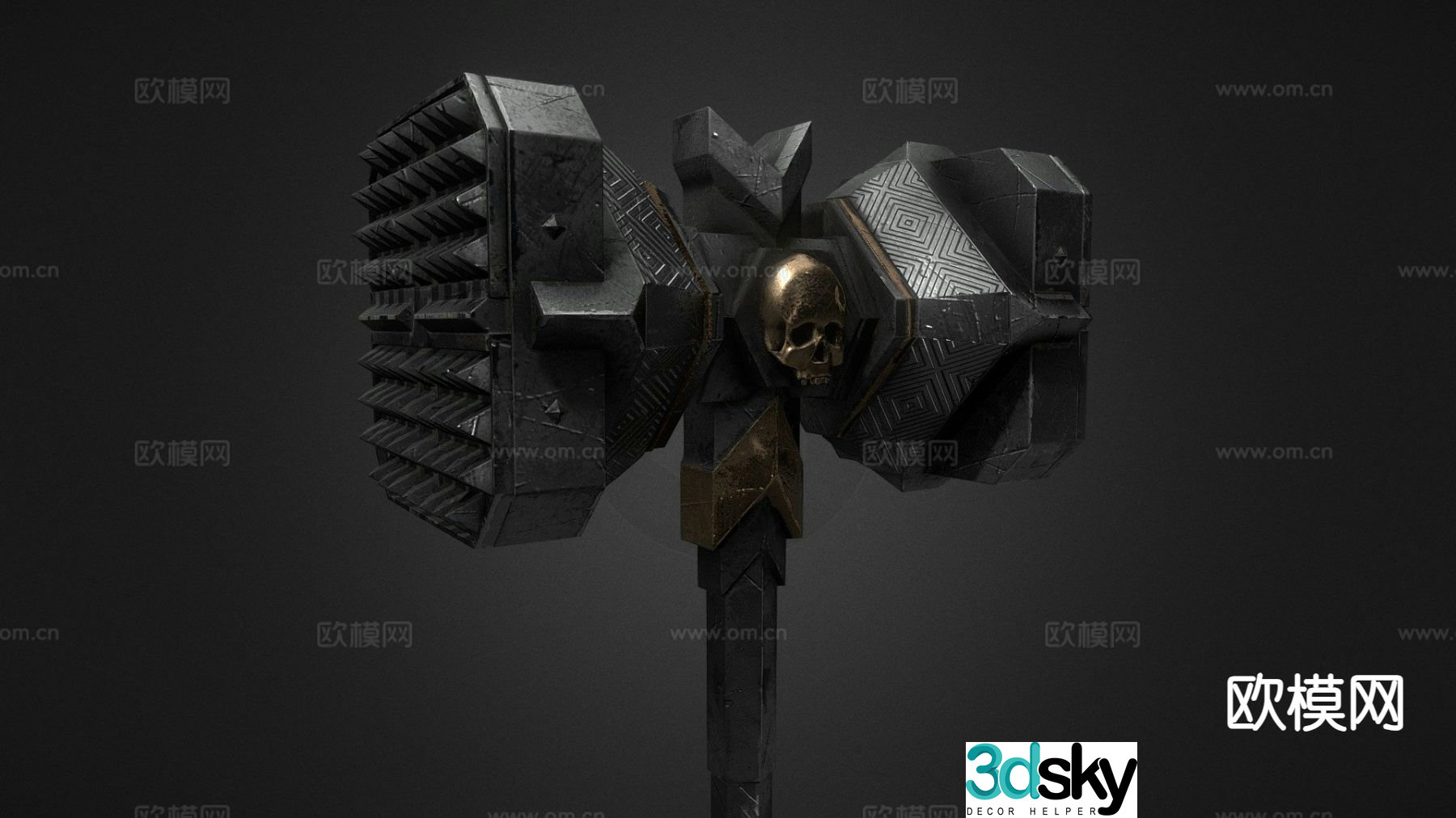 Warhammer game weapon 3d model