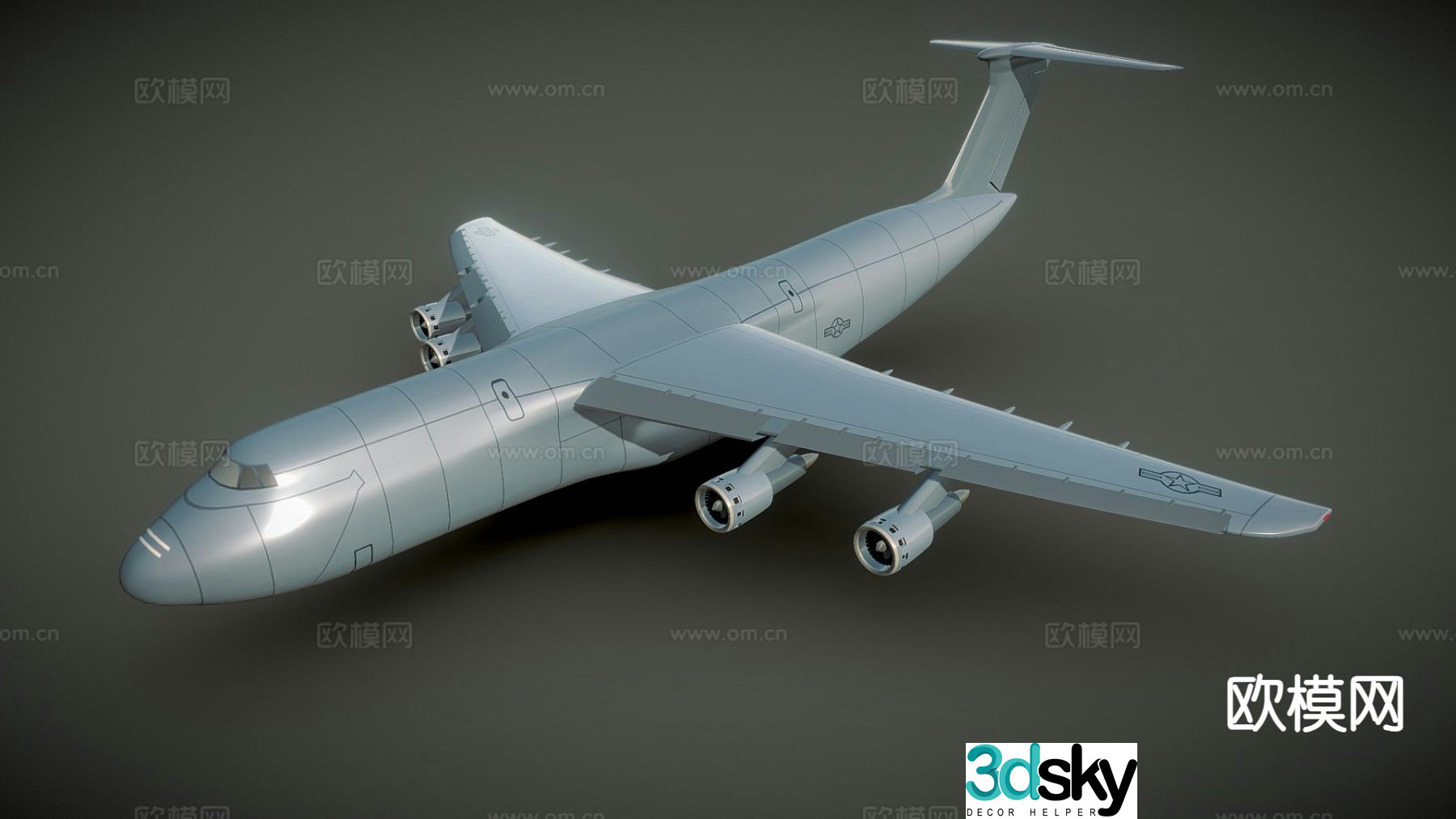 military aircraft bomber reconnaissance aircraft 3d model