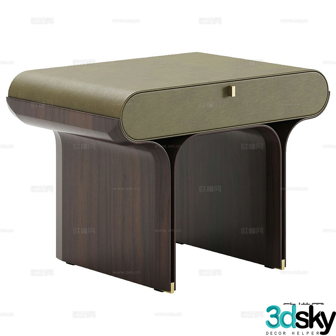gallotti&radice bedside table 3d model