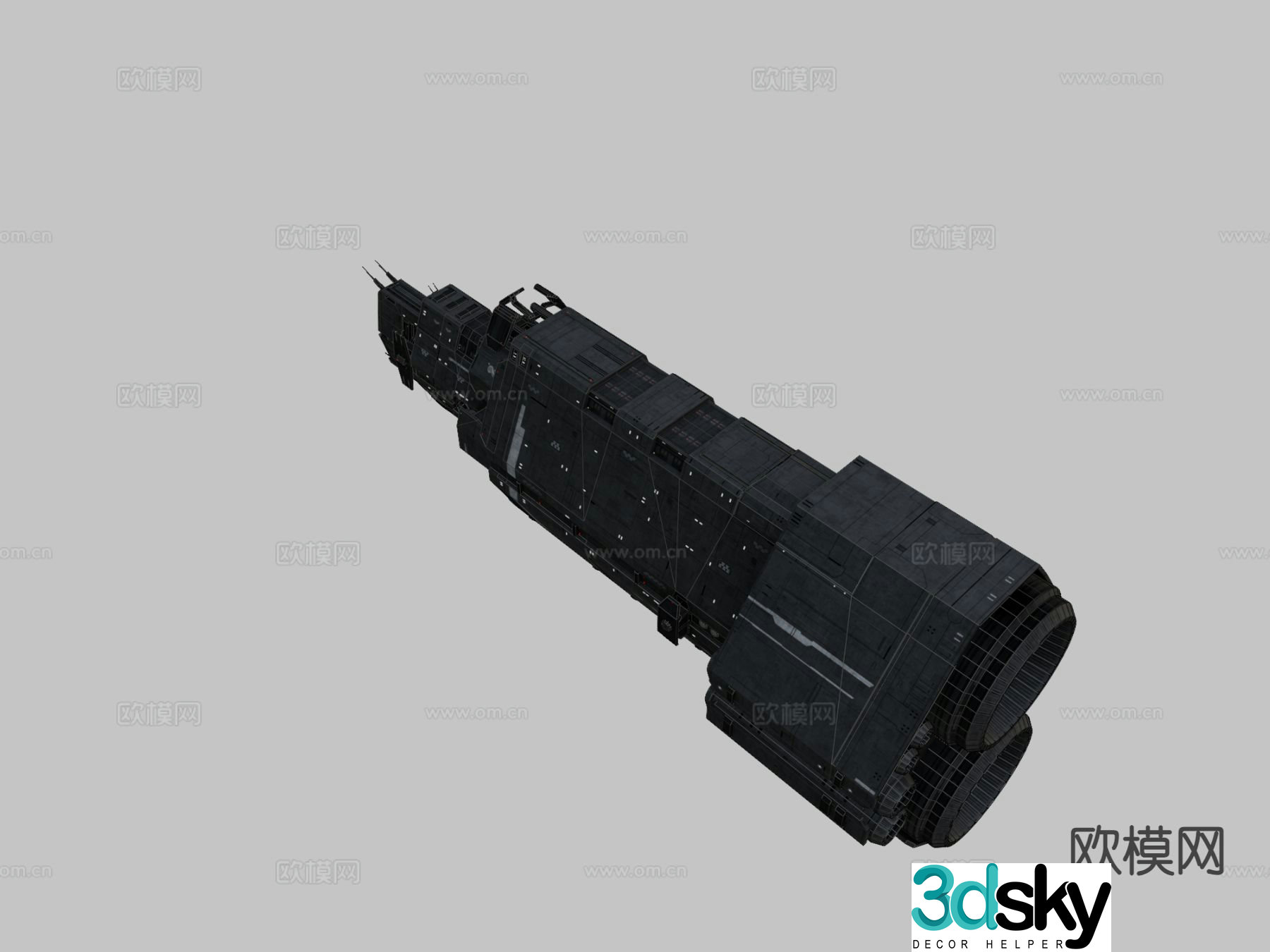Halcyon light cruiser 3d model