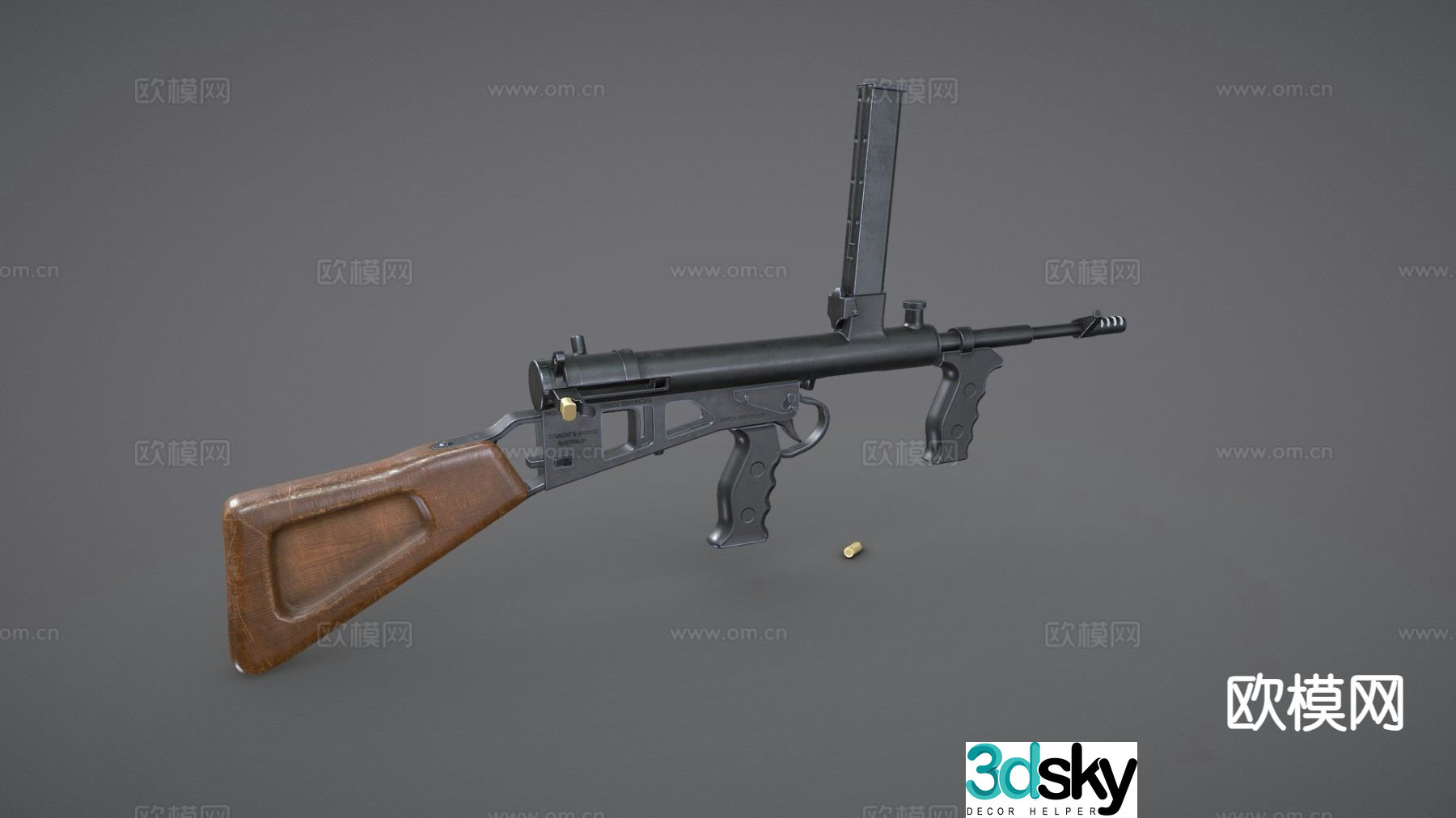 MK2-3 Owen gun 3d model