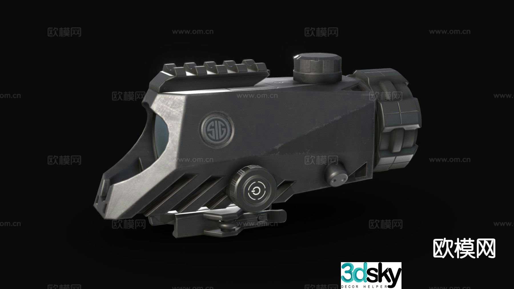 Combat vision scope 3d model