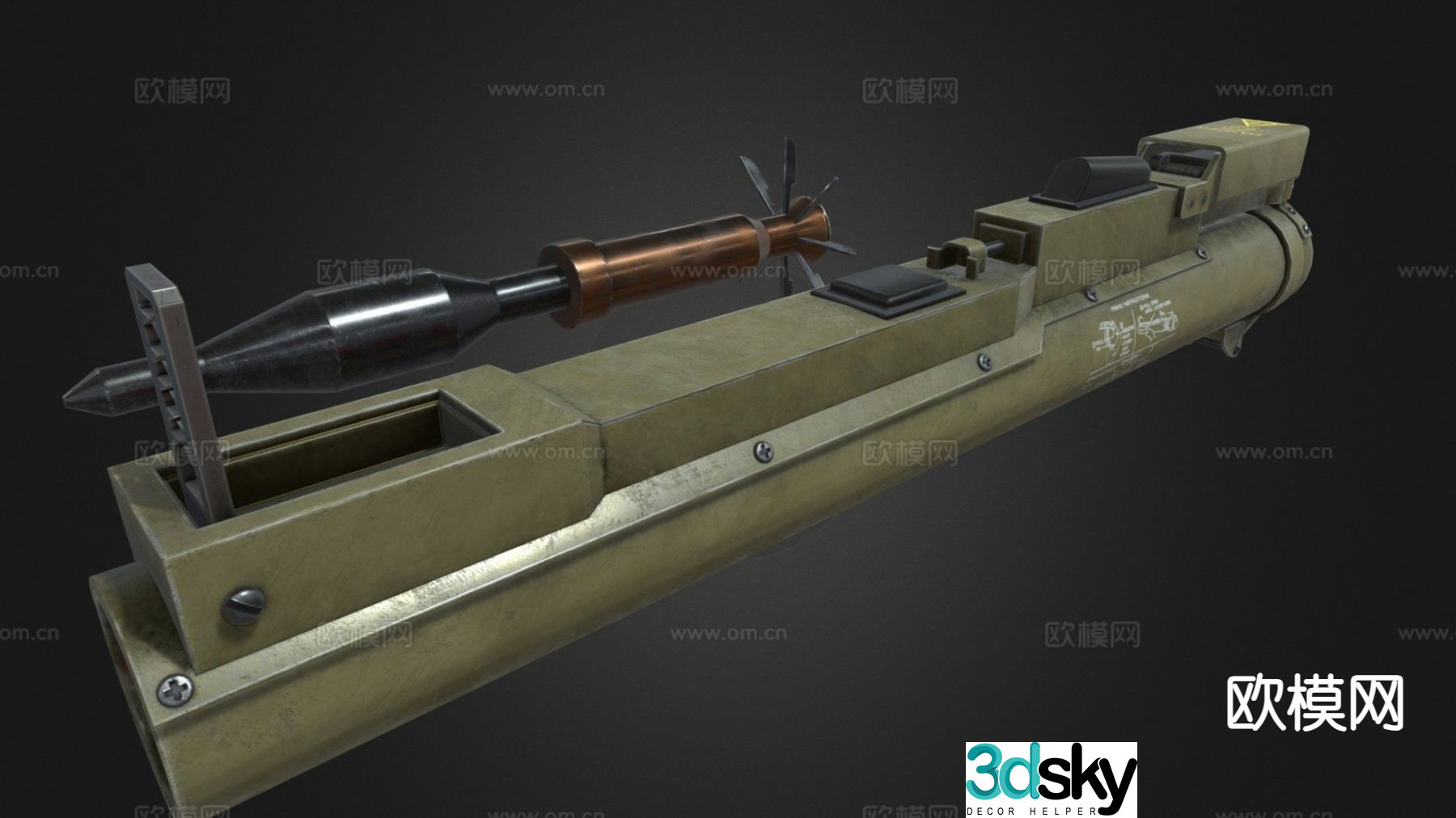 missile launcher 3d model