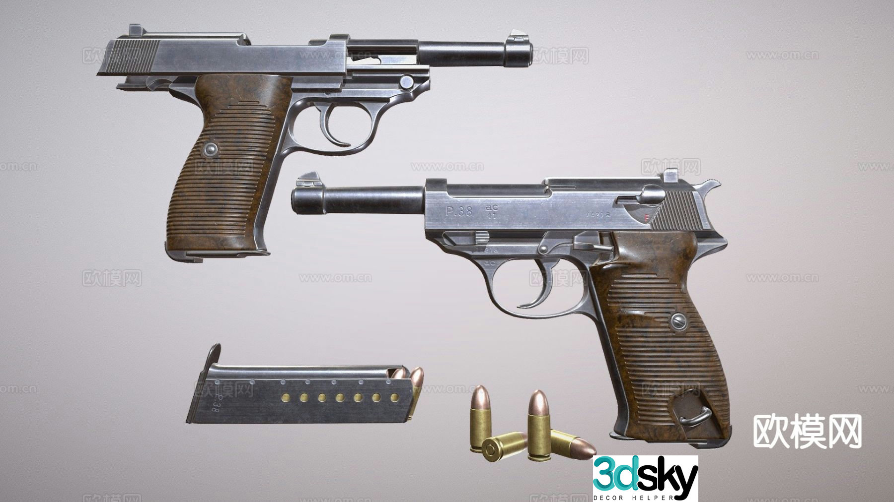 Walter pistol 3d model