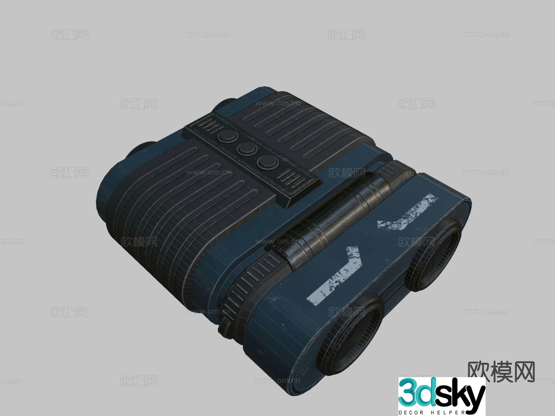 sci-fi binoculars 3d model