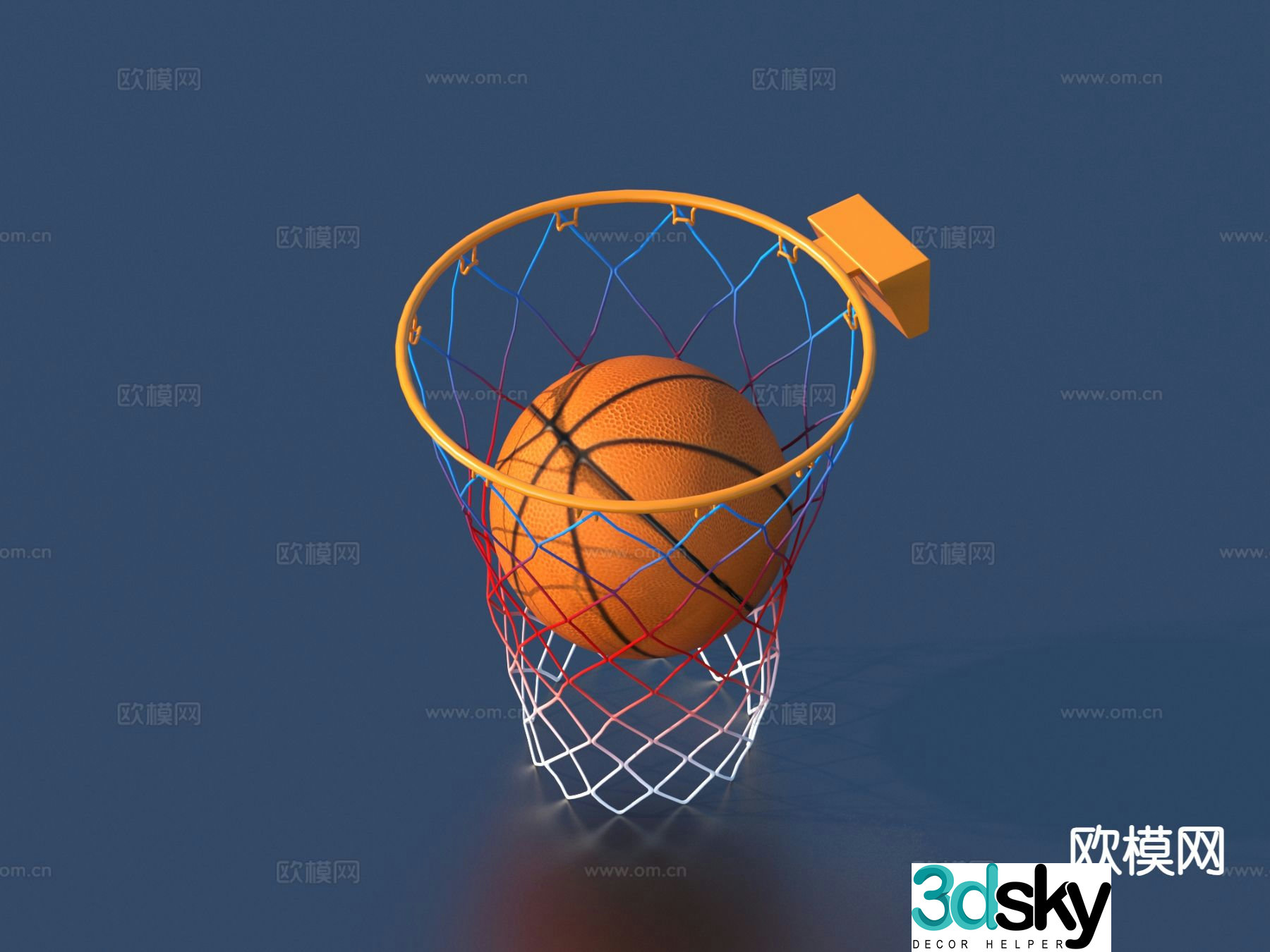 basketball basketball net basketball hoop 3d model