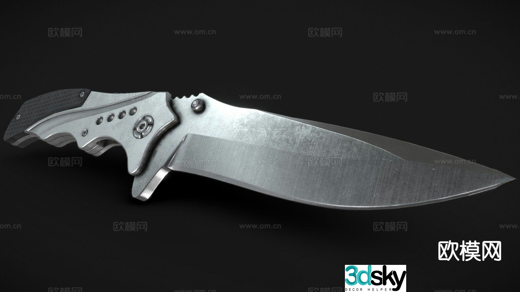Military dagger 3d model