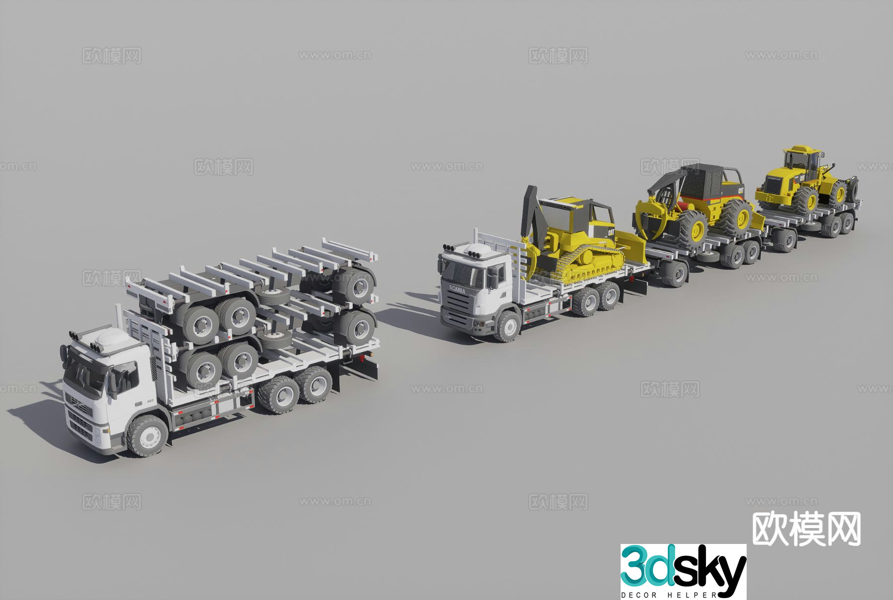 construction vehicle truck truck 3d model