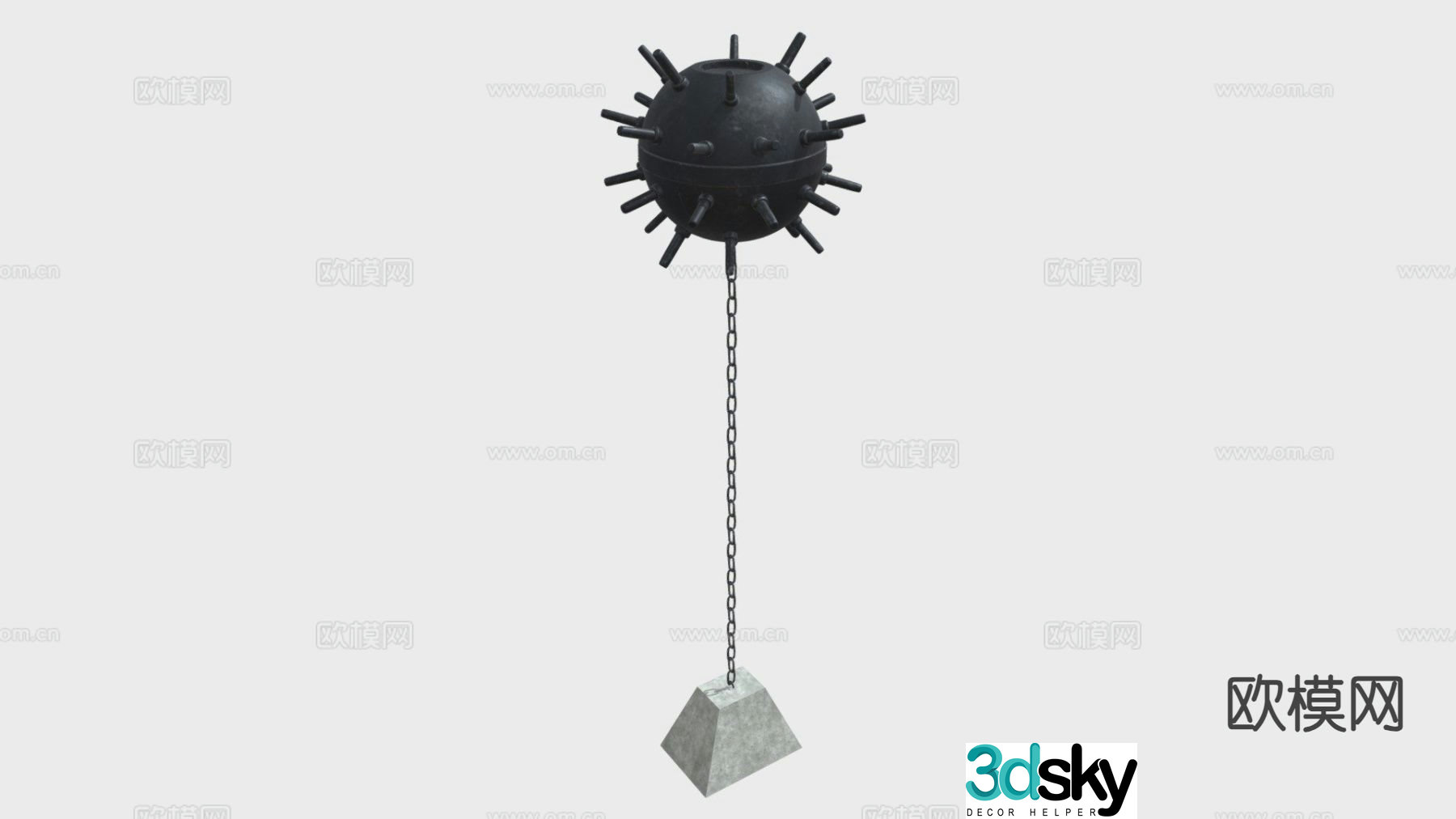 Naval mine 3d model
