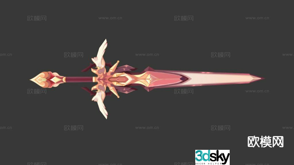 Long sword 3d model