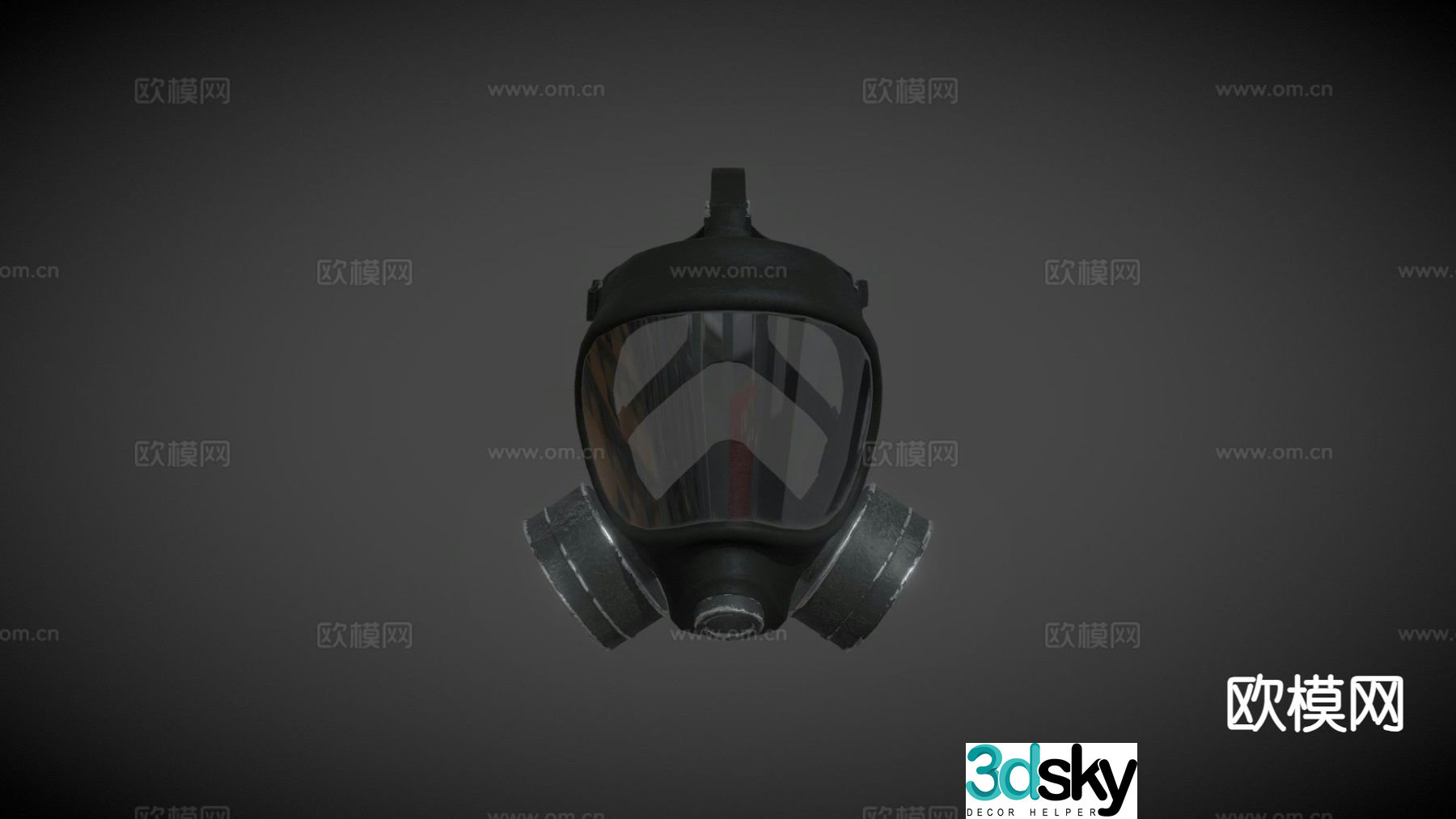 chemical mask gas mask 3d model