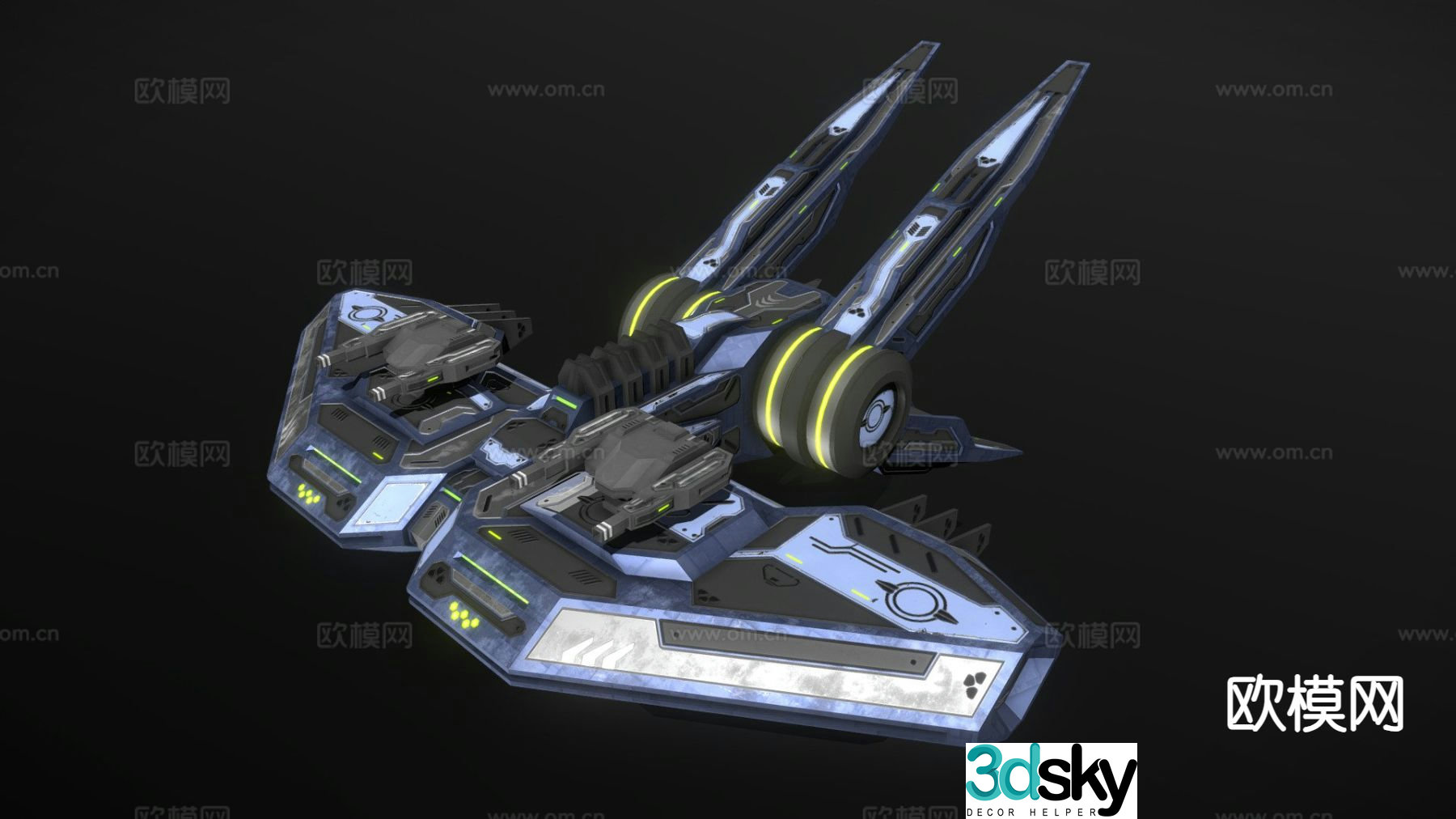 Enka Republic Frigate 3D model