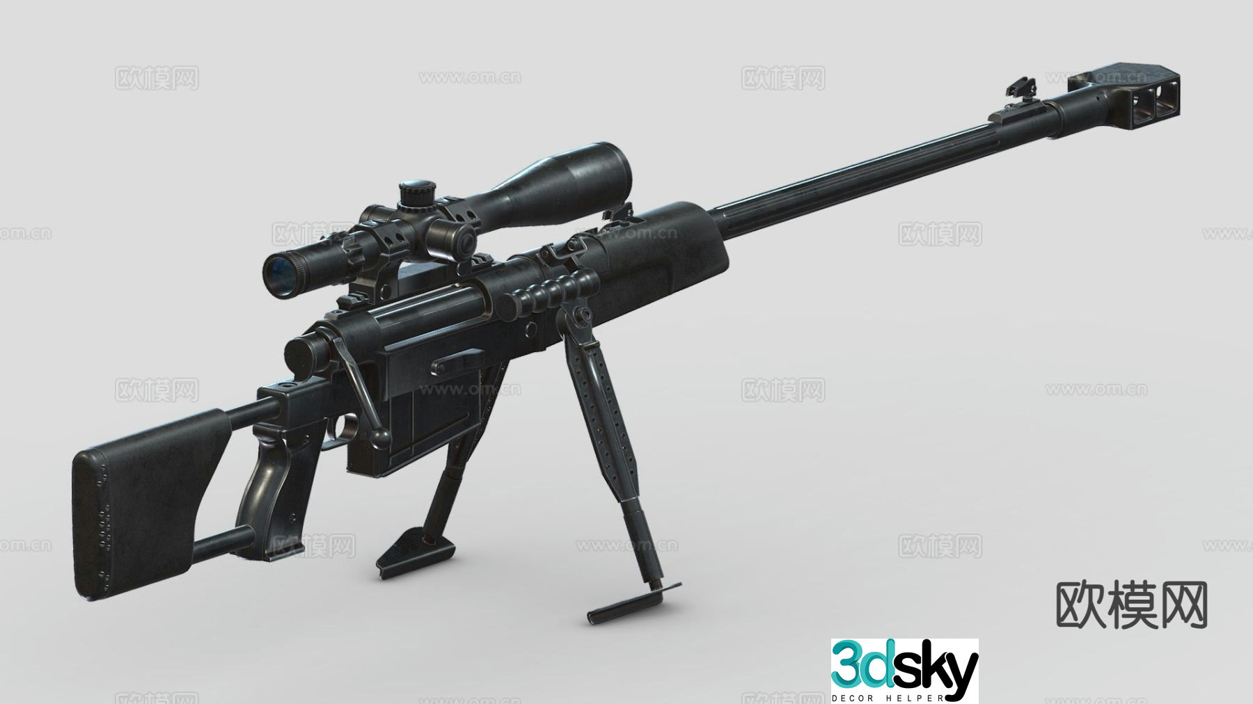 M93 Black Arrow sniper rifle 3d model