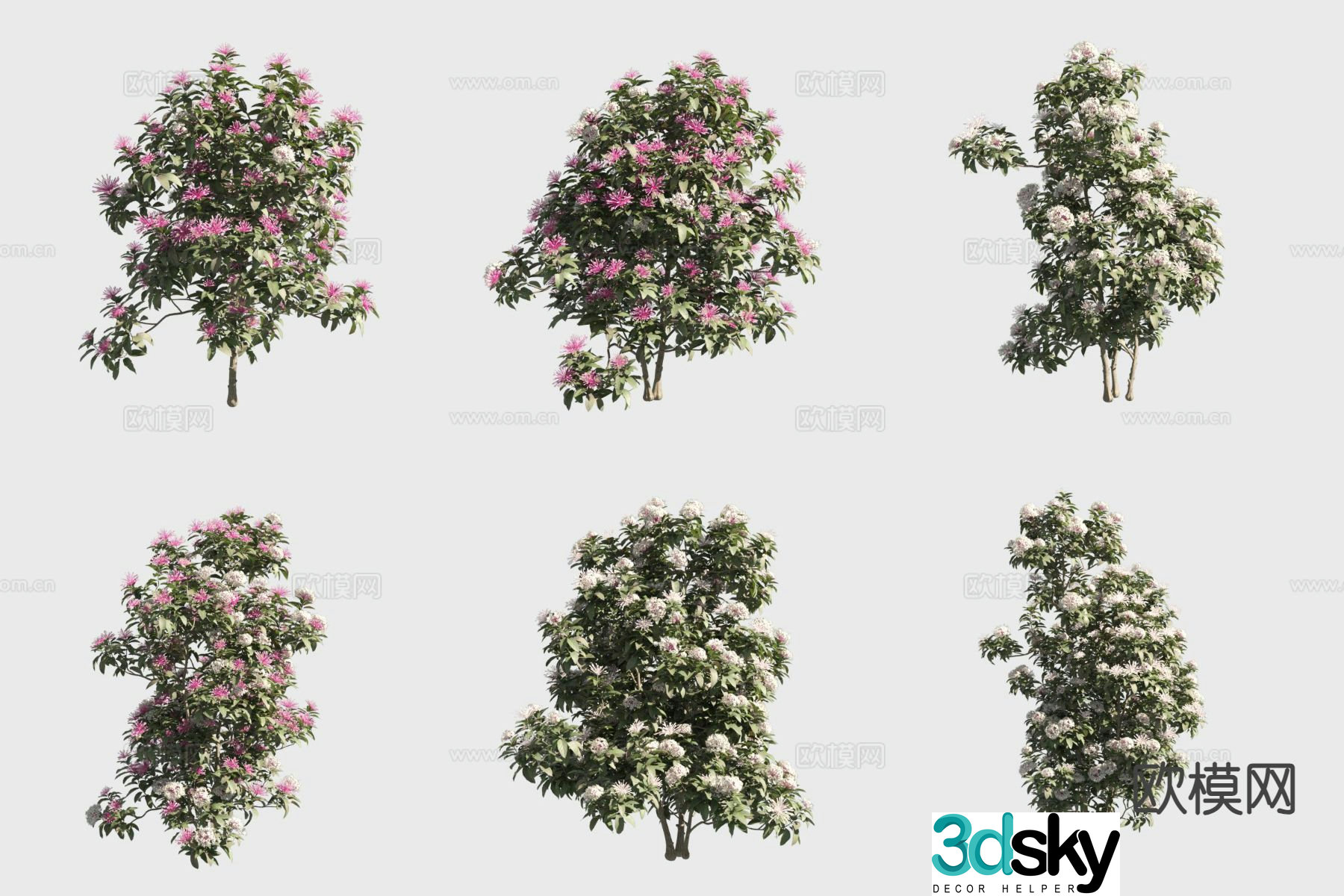 Fireworks Tree Flower Tree Landscape Tree 3D Model