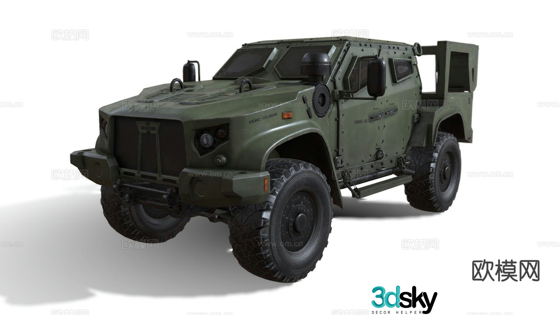 Armored vehicle off-road vehicle 3d model