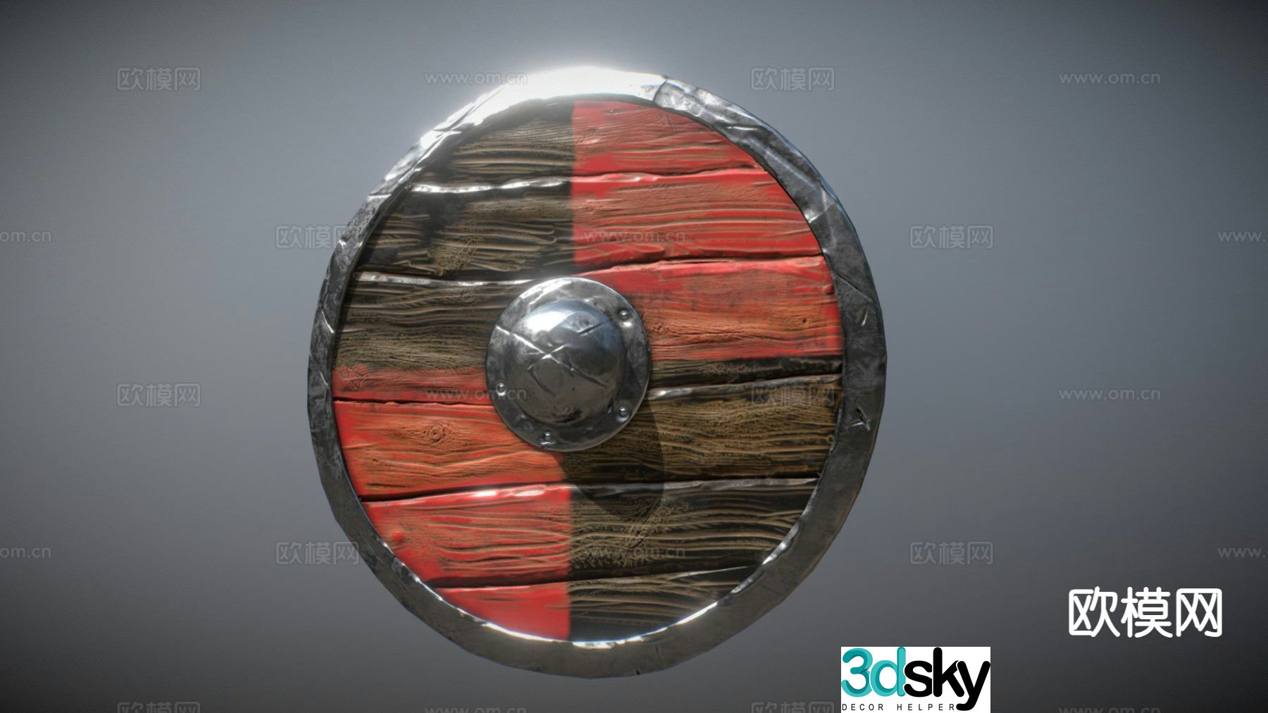 Viking Shield 3d model