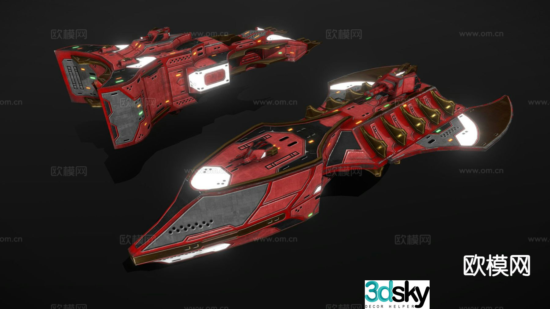 Thalia Imperial Frigate 3D model