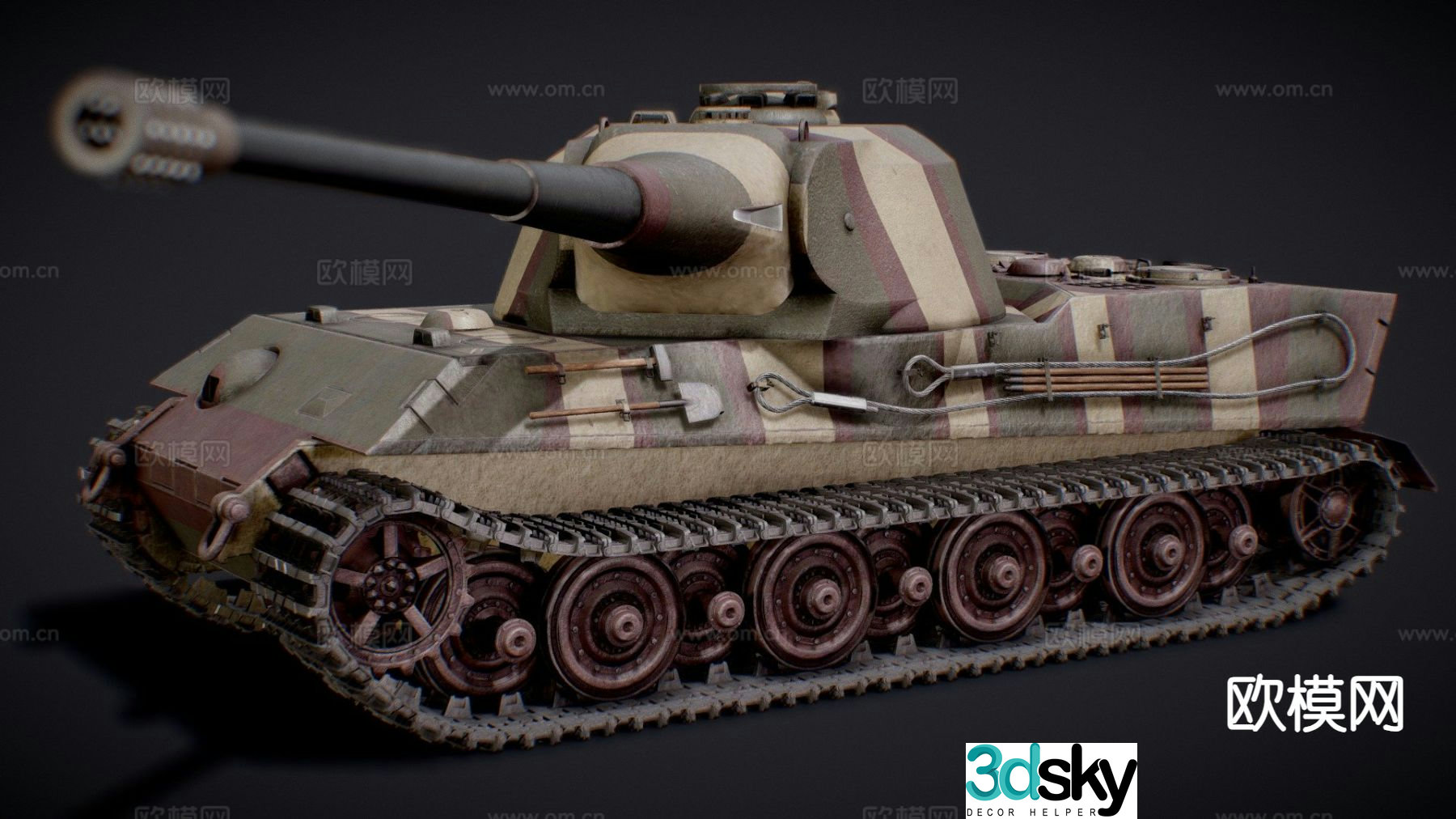 German heavy tank 3d model