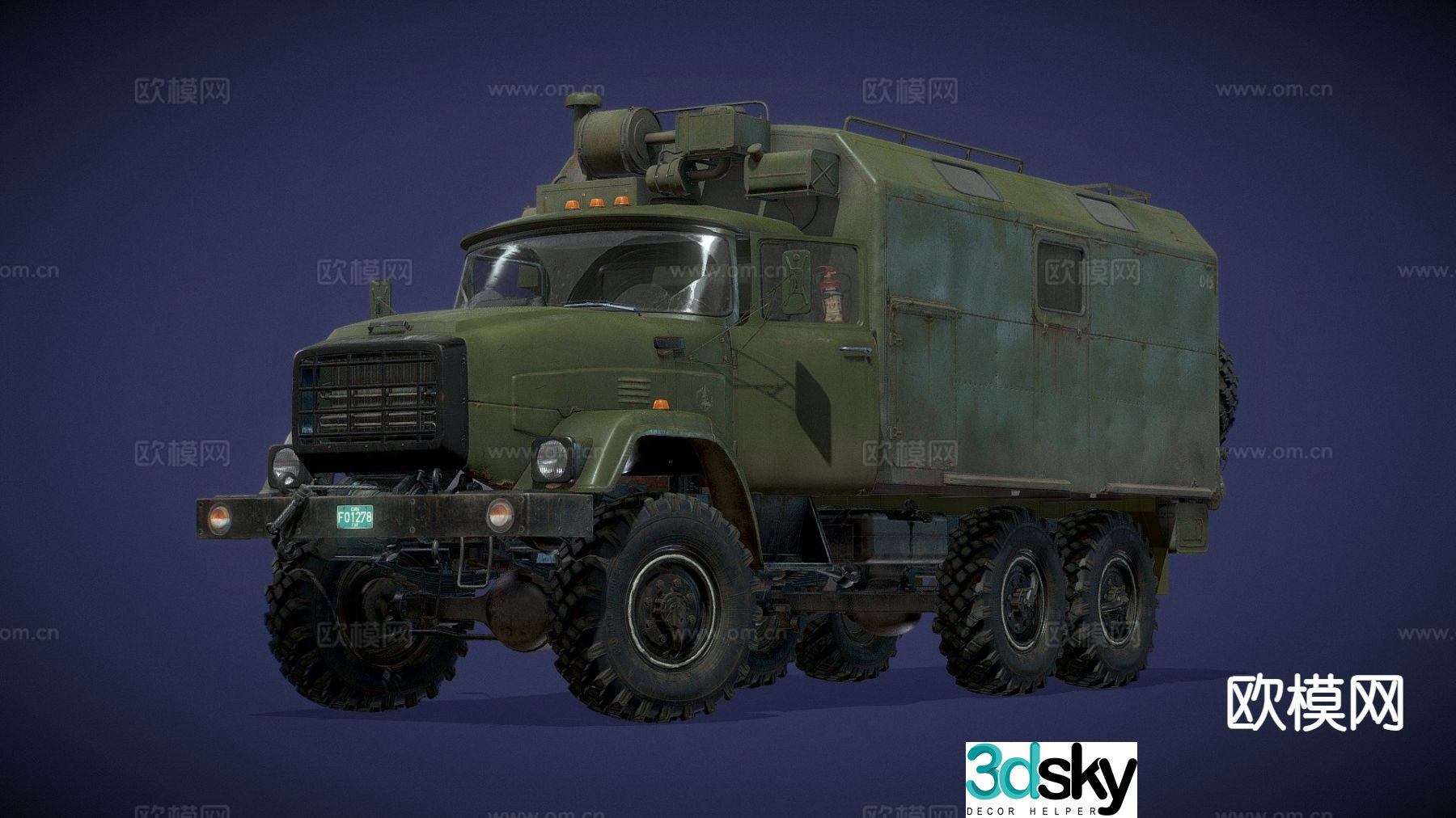 big truck transporter 3d model