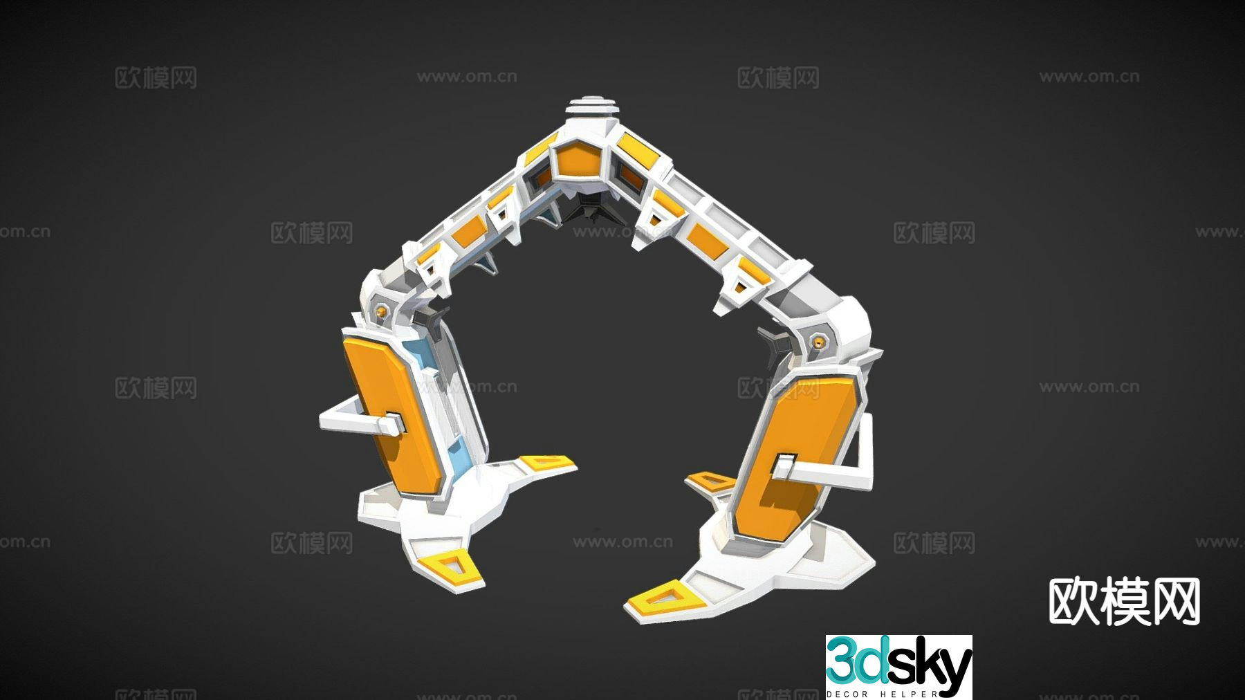 SciFiRTS structure portal 3d model