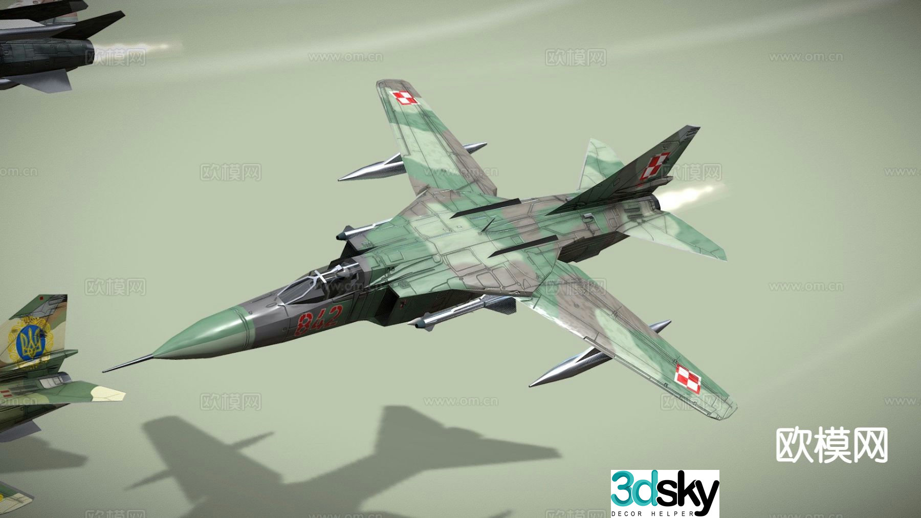 jet fighter 3d model
