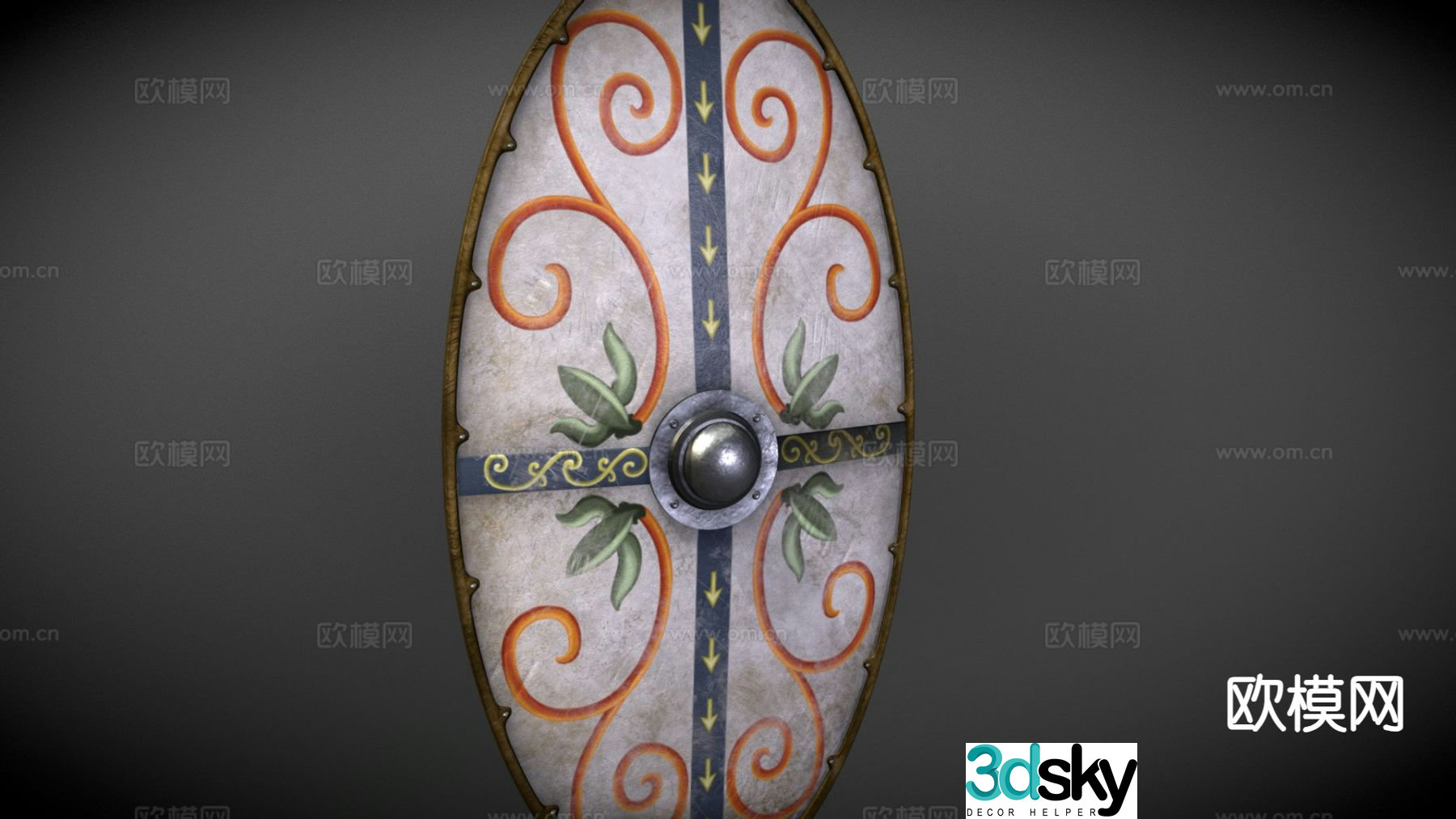 dacia shield 3d model