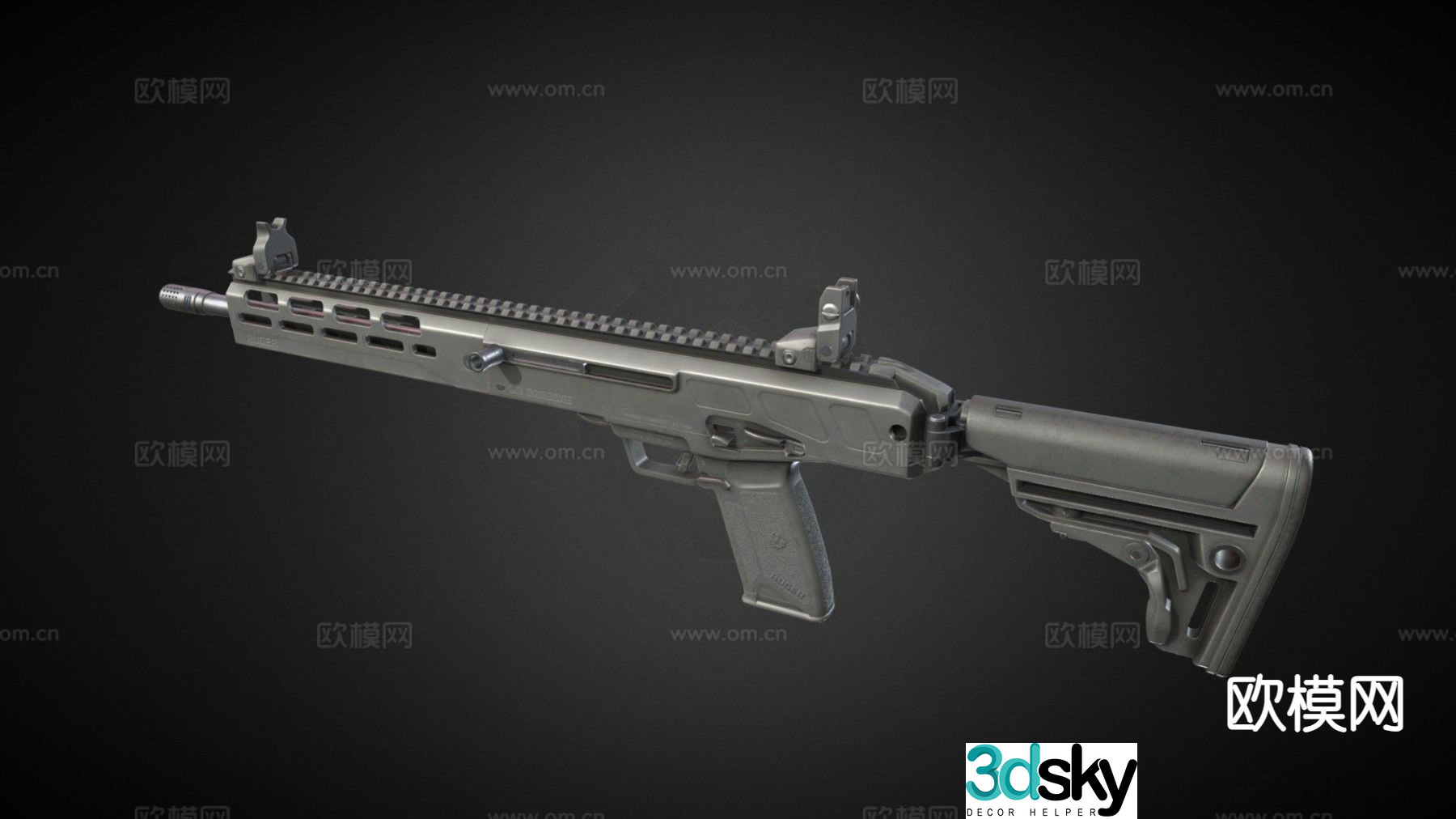 RugerLC carbine 3d model