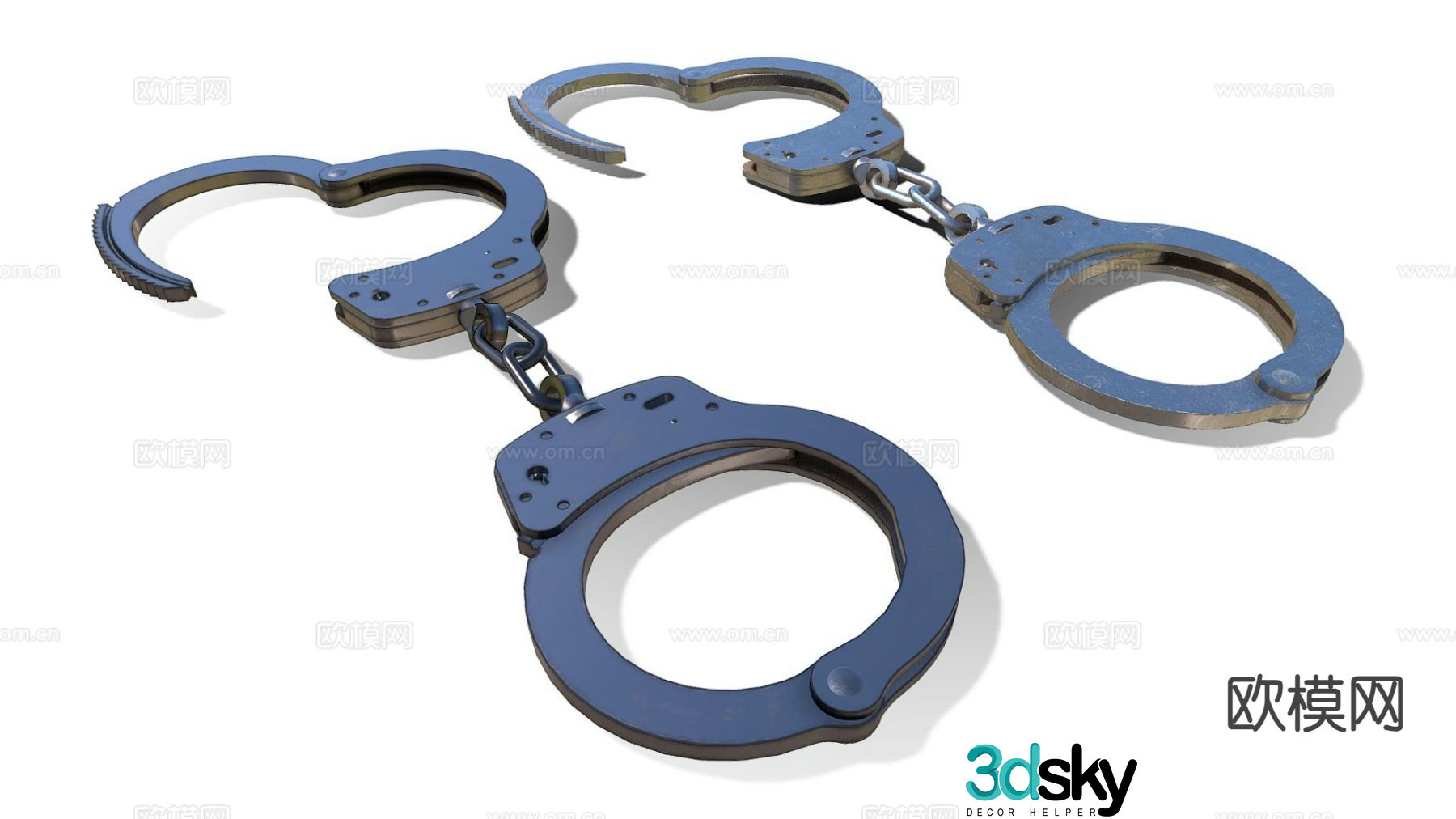 Police handcuffs 3d model