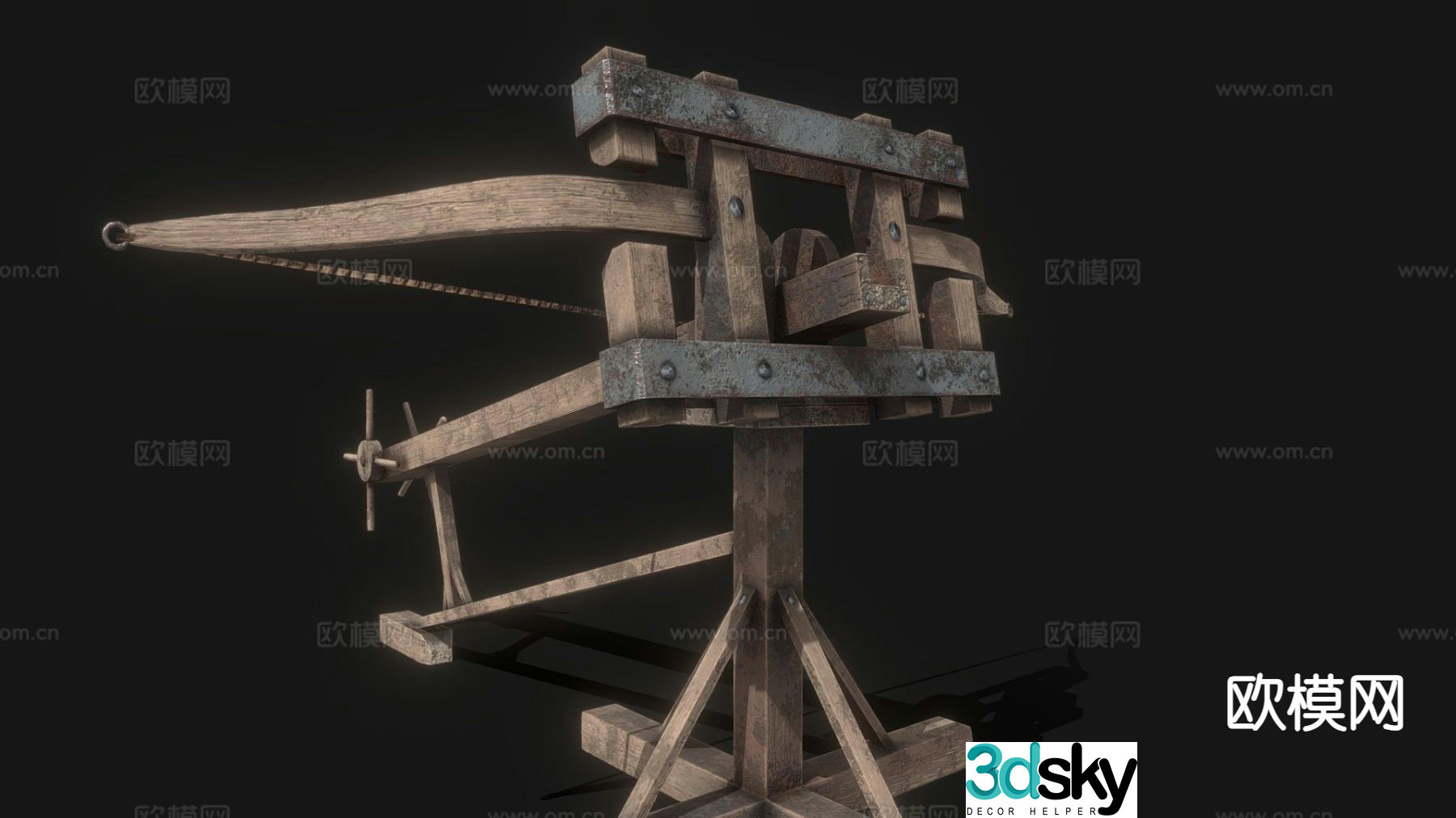 PBR ballista 3d model