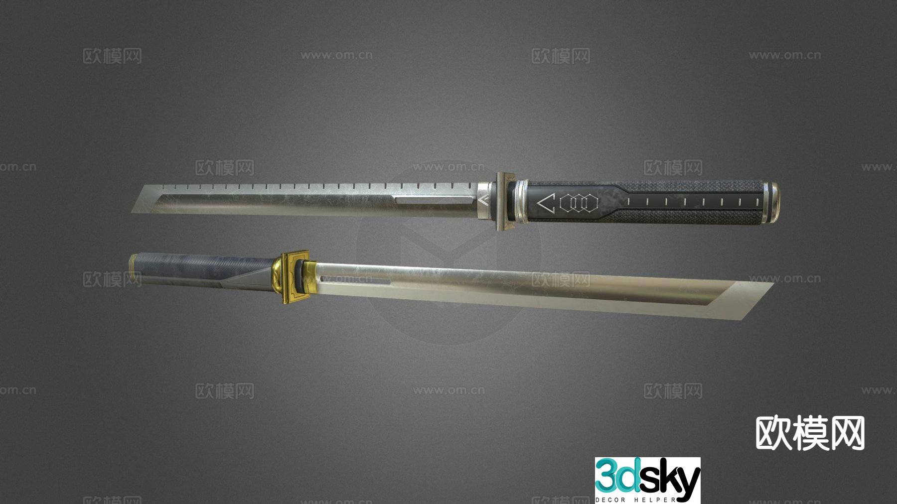 Ninja sword 3d model
