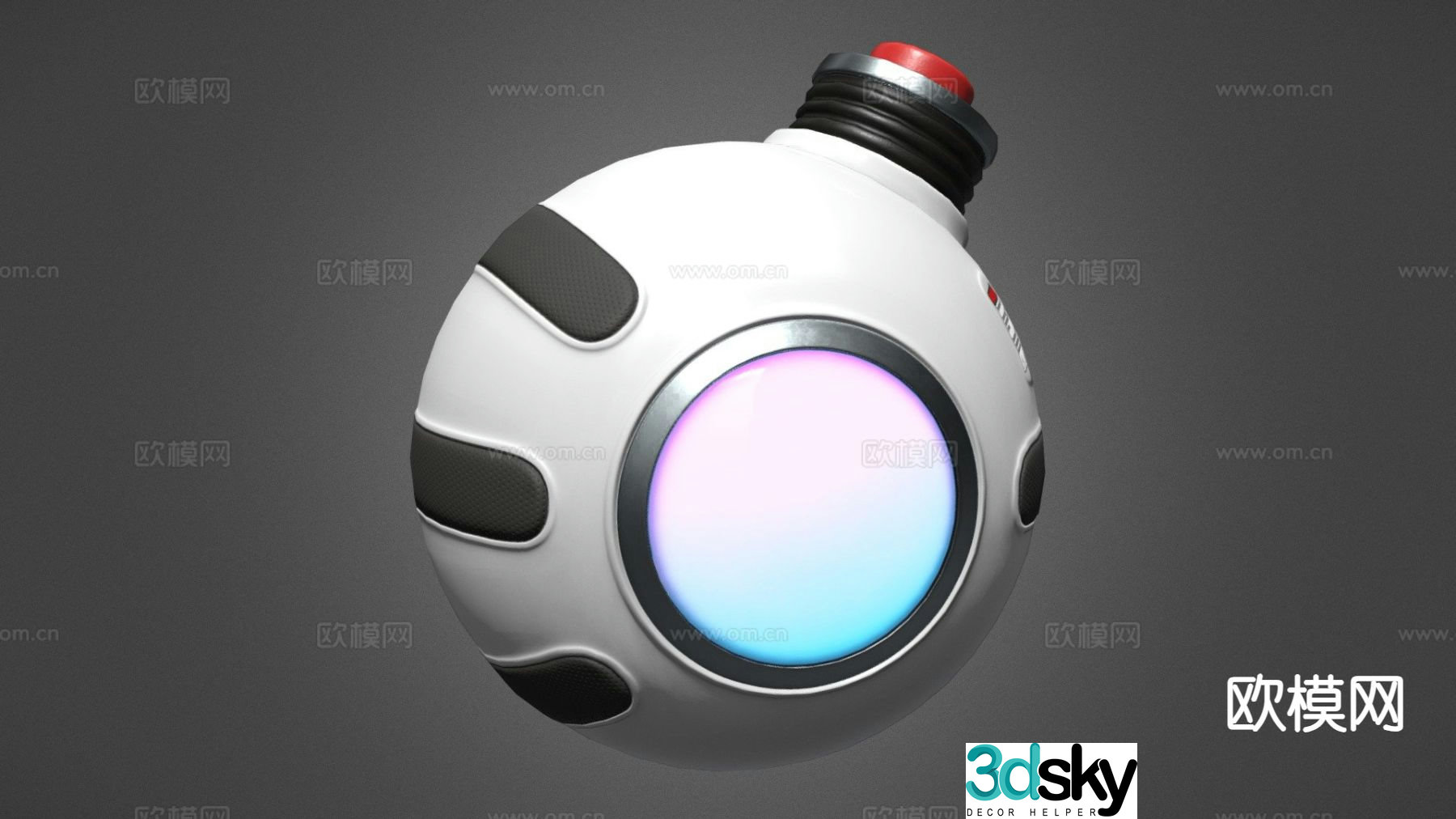 sci-fi grenade 3d model