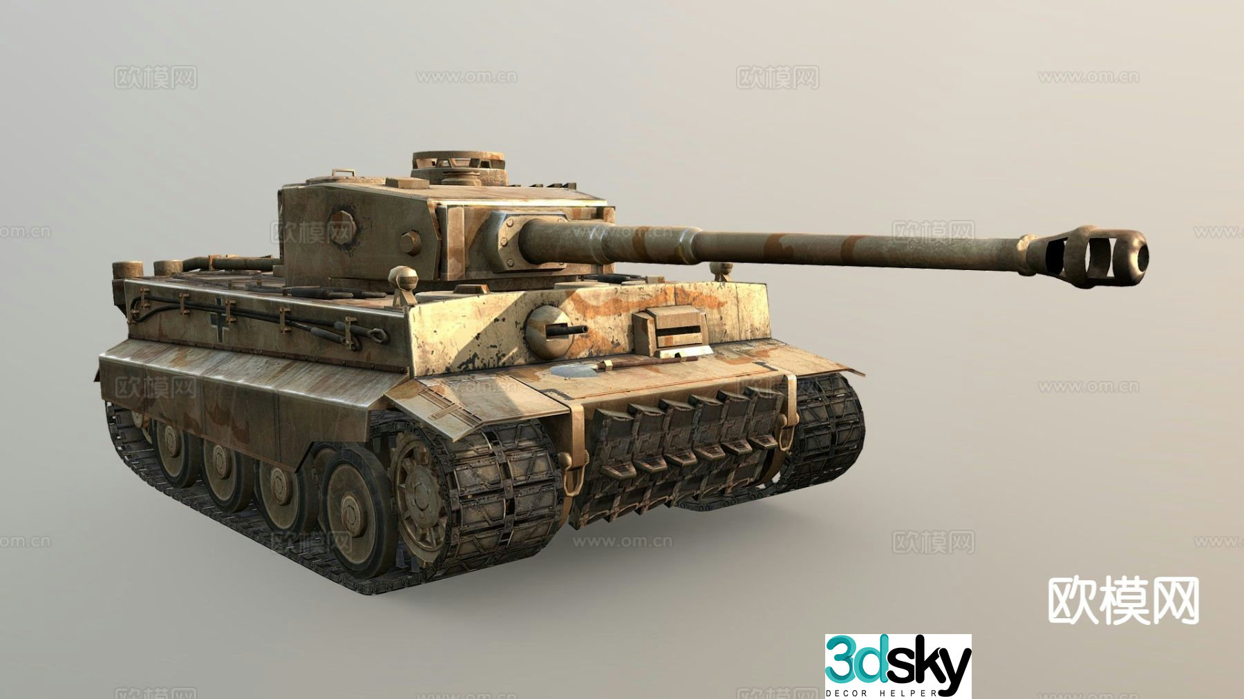 Tiger1 tank 3d model