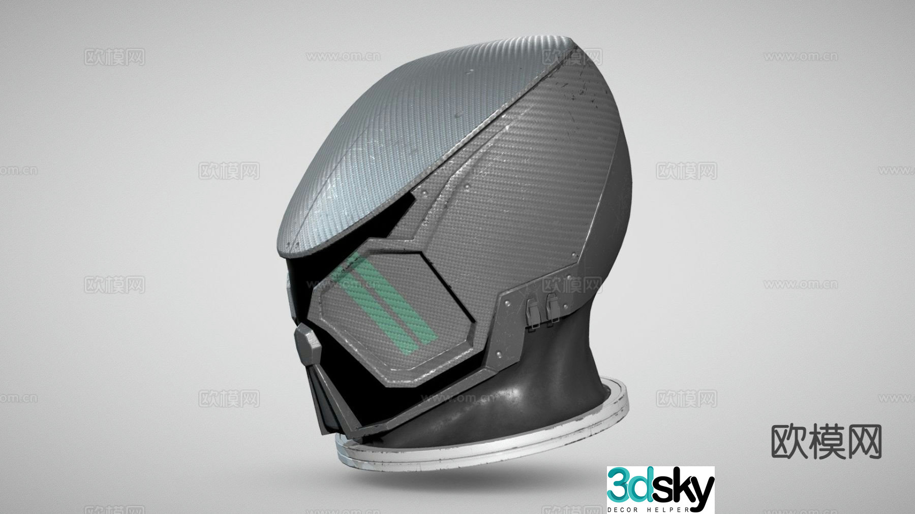 sci-fi helmet 3d model