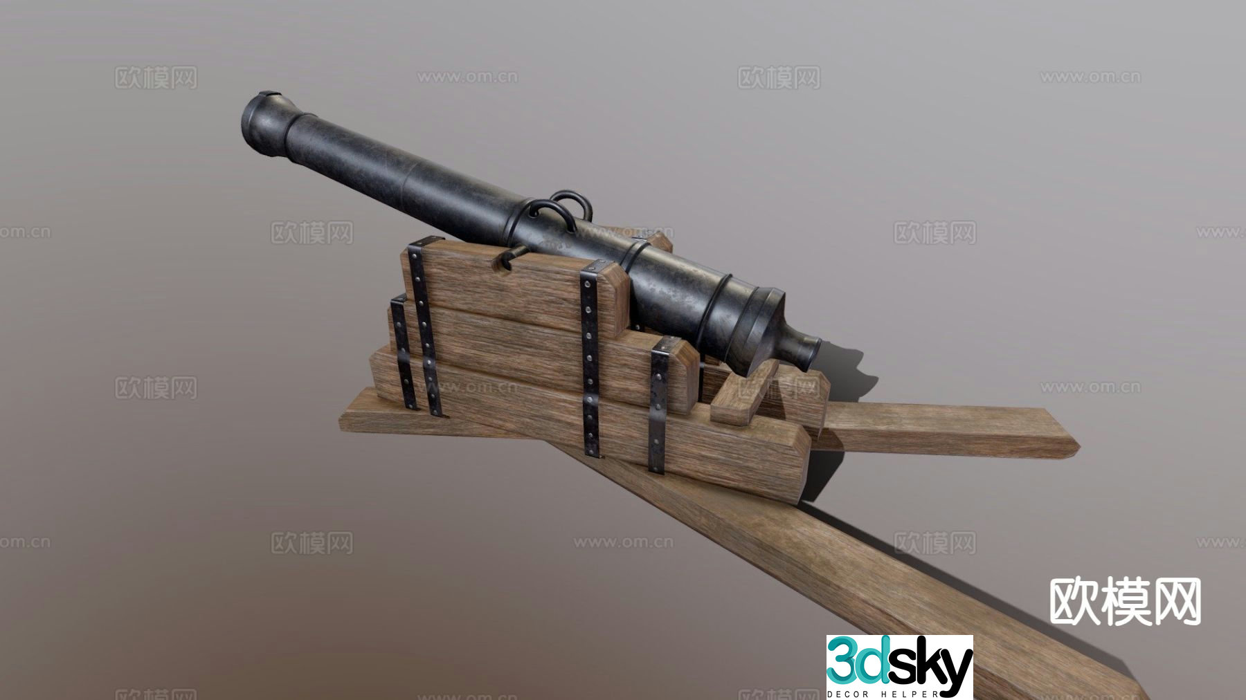 Cannon 3d model