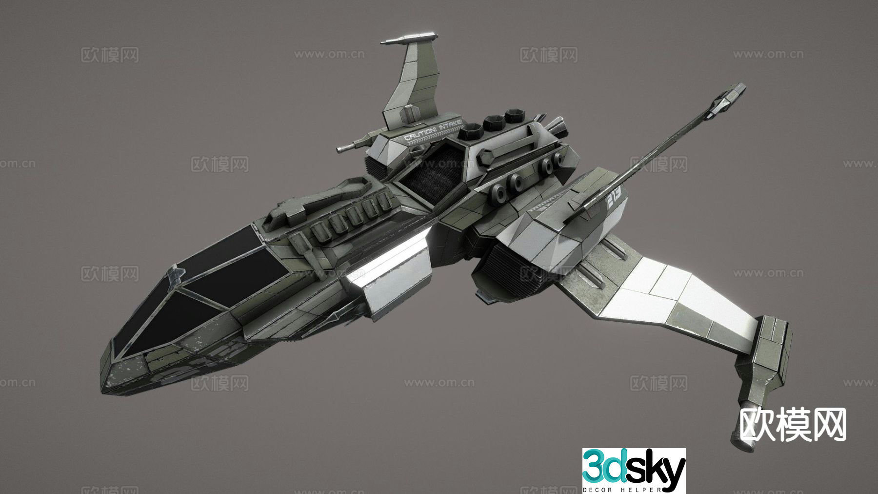 space fighter 3d model