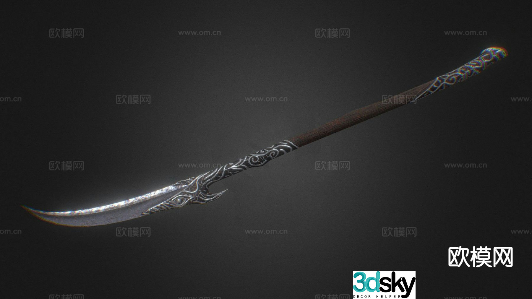 War Scythe game weapon 3d model