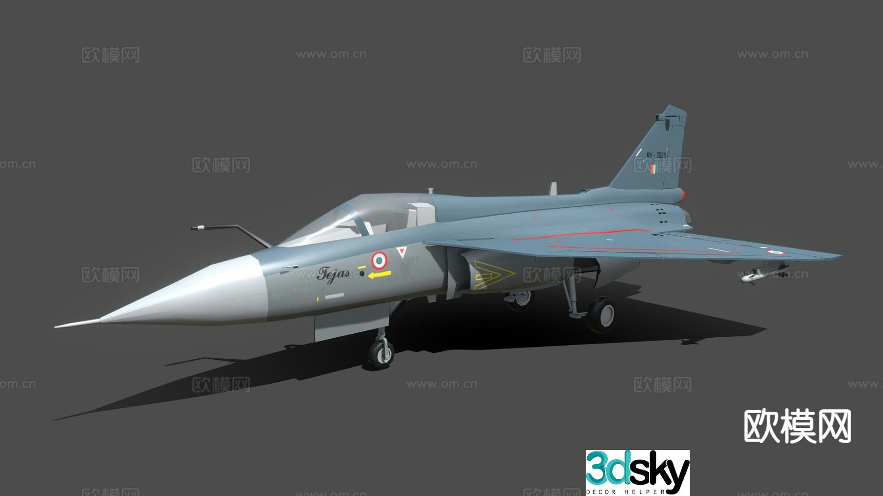 Aircraft Fighter 3D Model