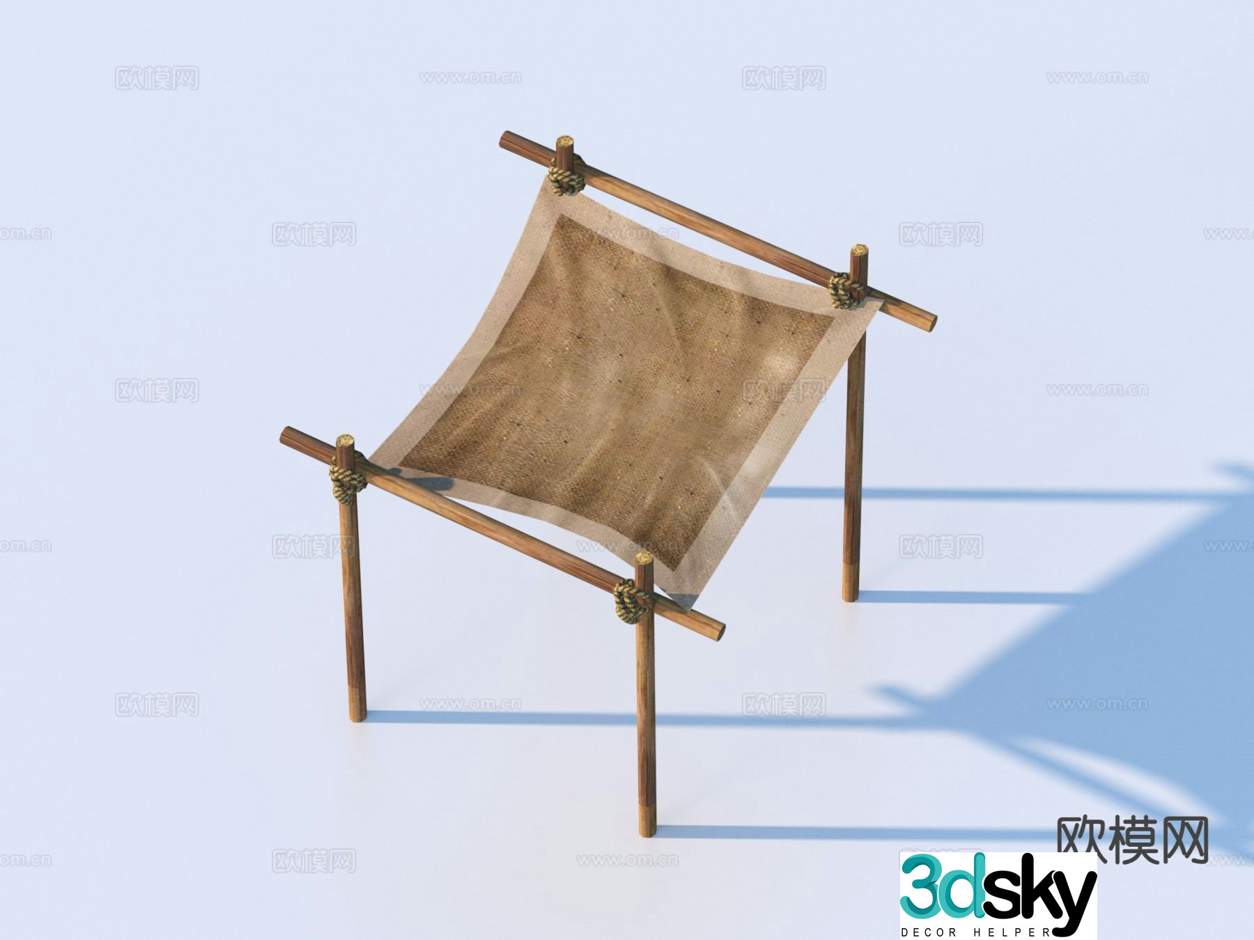 Pergola sketch game scene 3d model