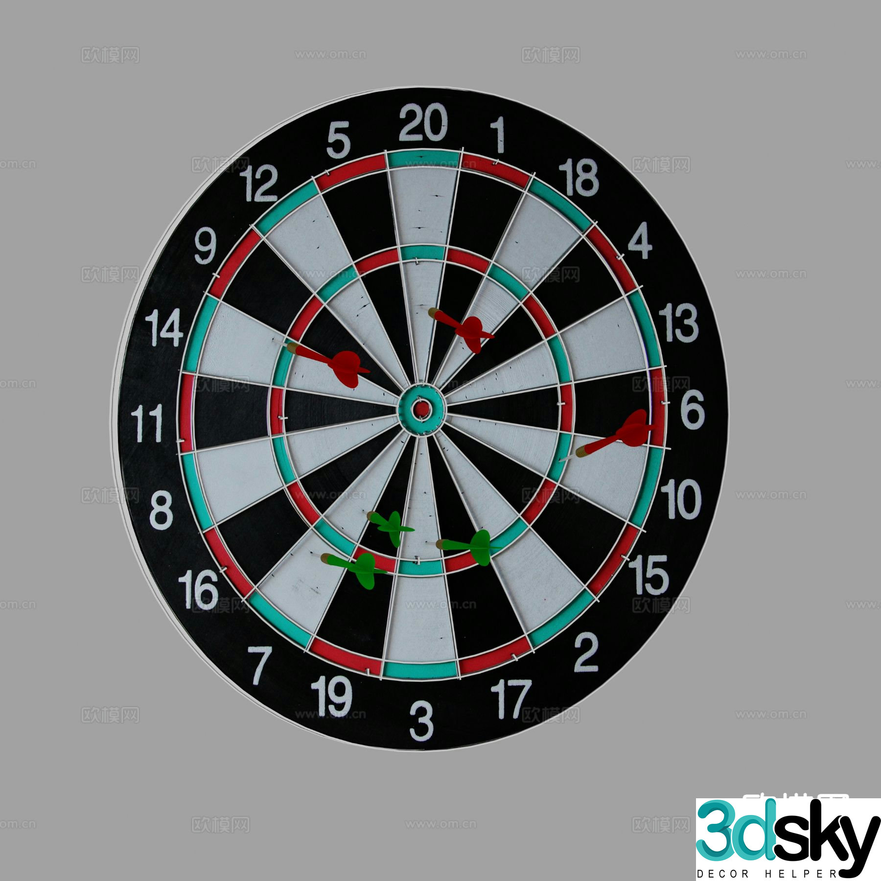 Dart board 3d model